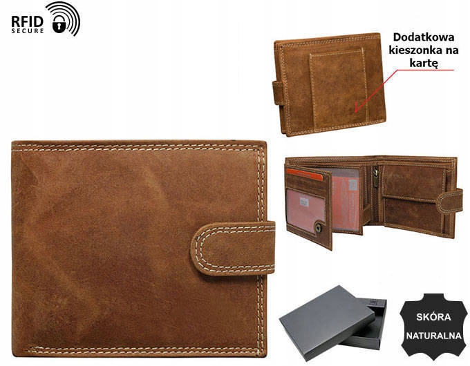 Elegancki portfel policjant WŁASNY TEKST + grawer