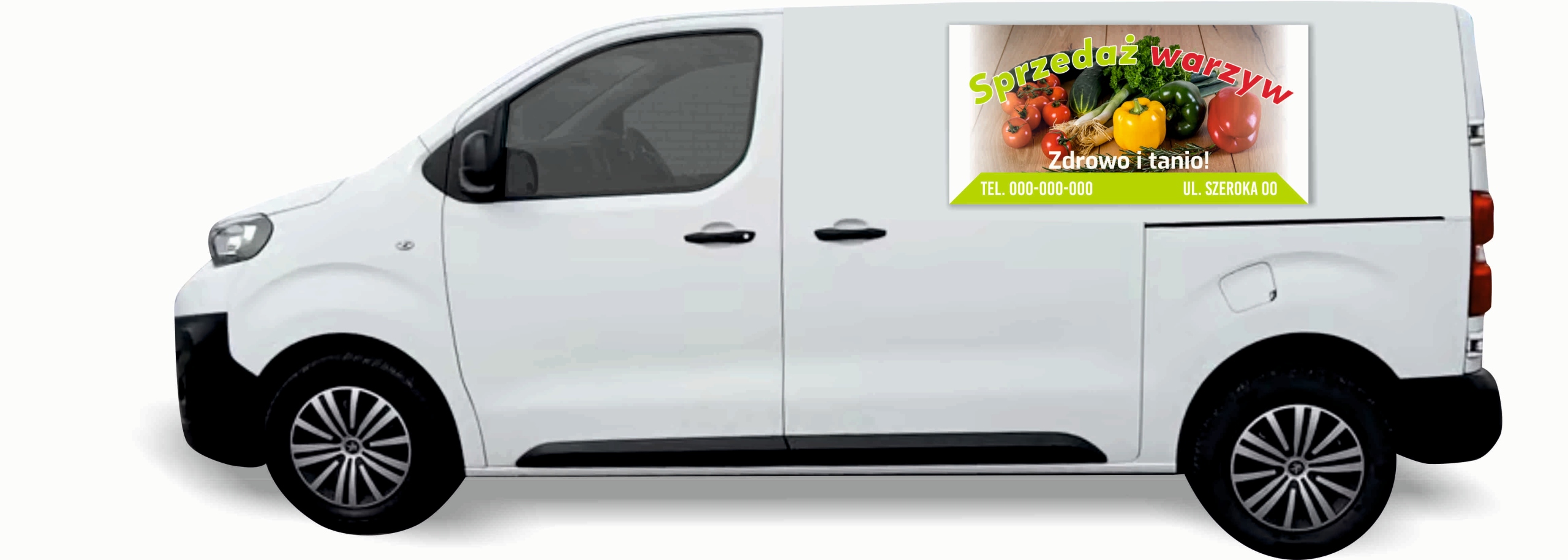 Reklama Naklejka na samochód wiele różnych wzorów SPRZEDAŻ WARZYW