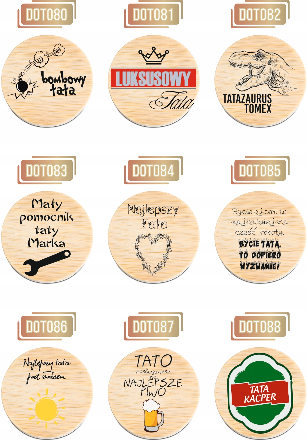 OTWIERACZ do piwa DREWNIANY personalizacja TWÓJ NAPIS WĘDKARZ Z KRWI I OŚCI