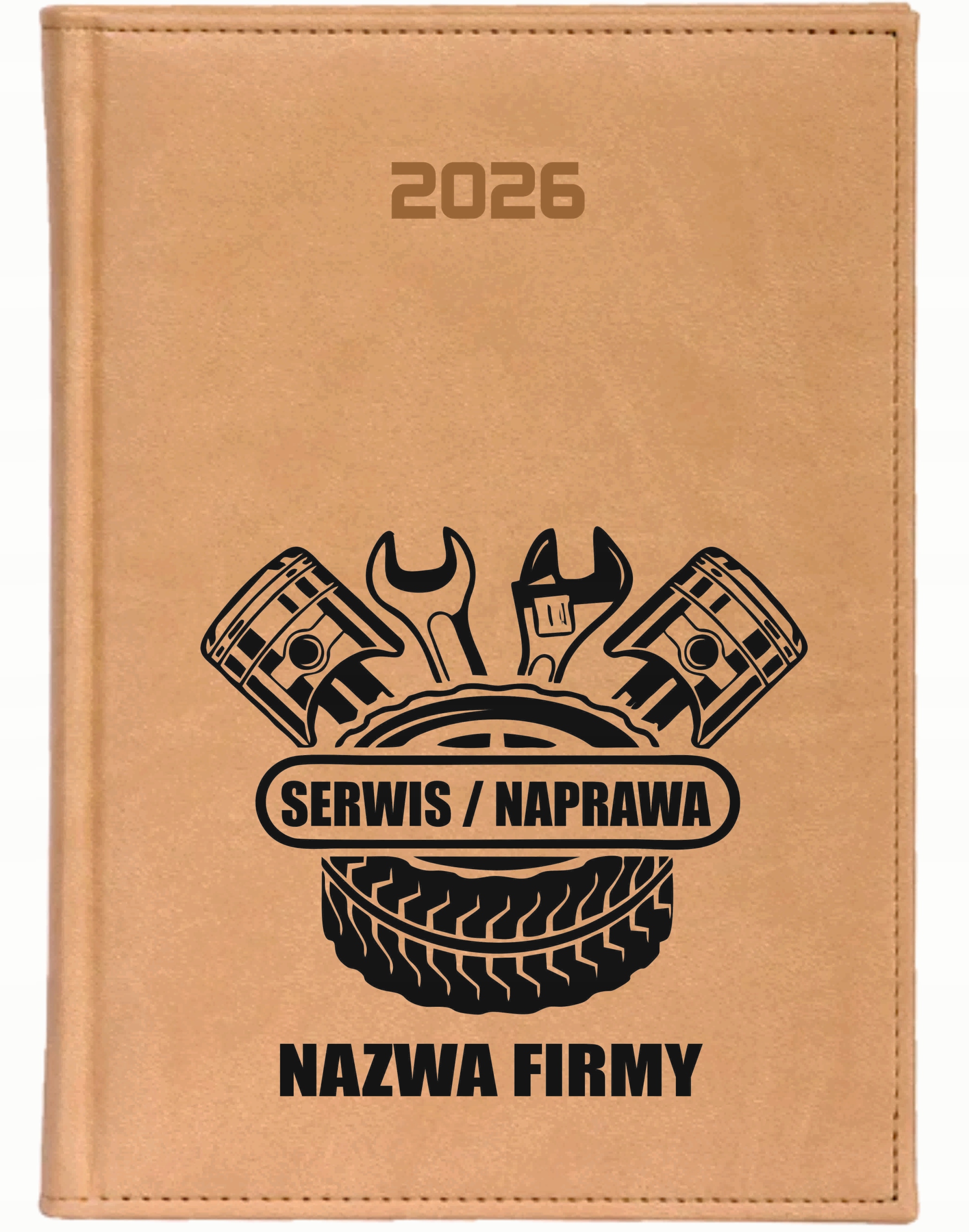KALENDARZ A5 2026 DZIENNY terminarz z nadrukiem FIRMOWY SERWIS NAPRAWA