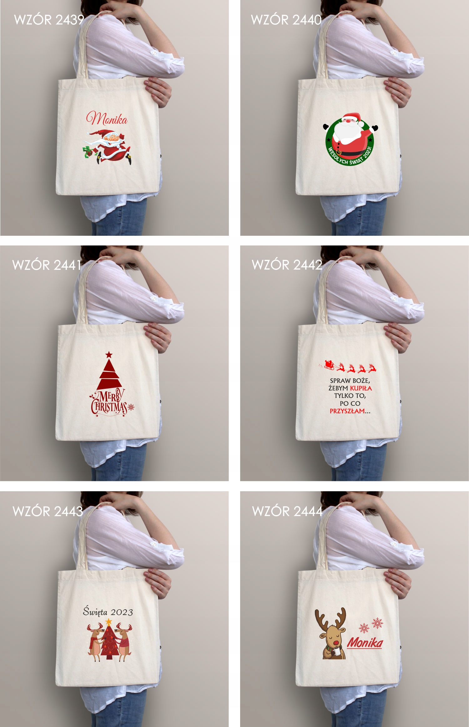 Eko Torba z imieniem PREZENT ŚWIĄTECZNY MIKOŁAJ