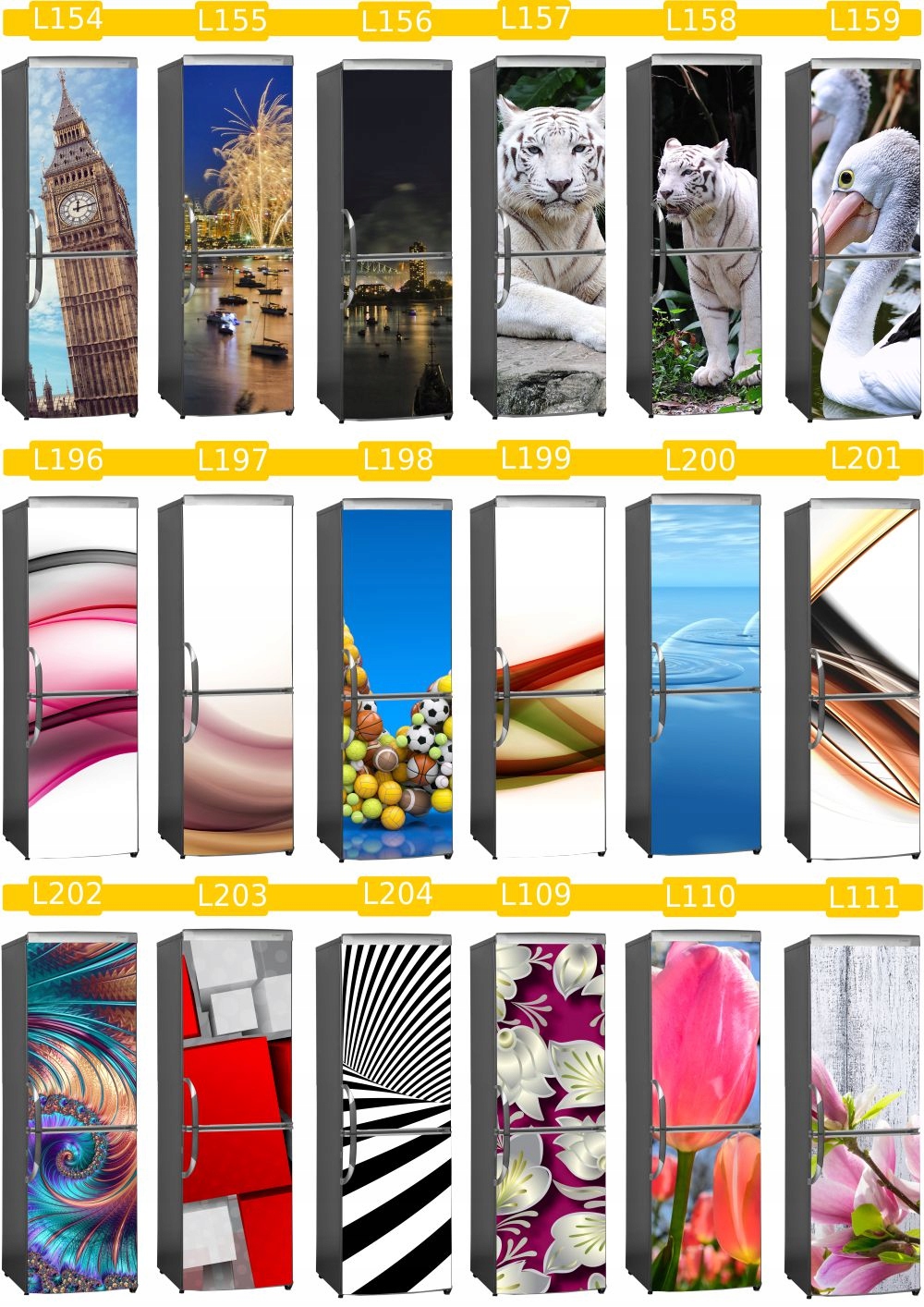 NAKLEJKA foto okleina NA LODÓWKĘ widoki krajobrazy