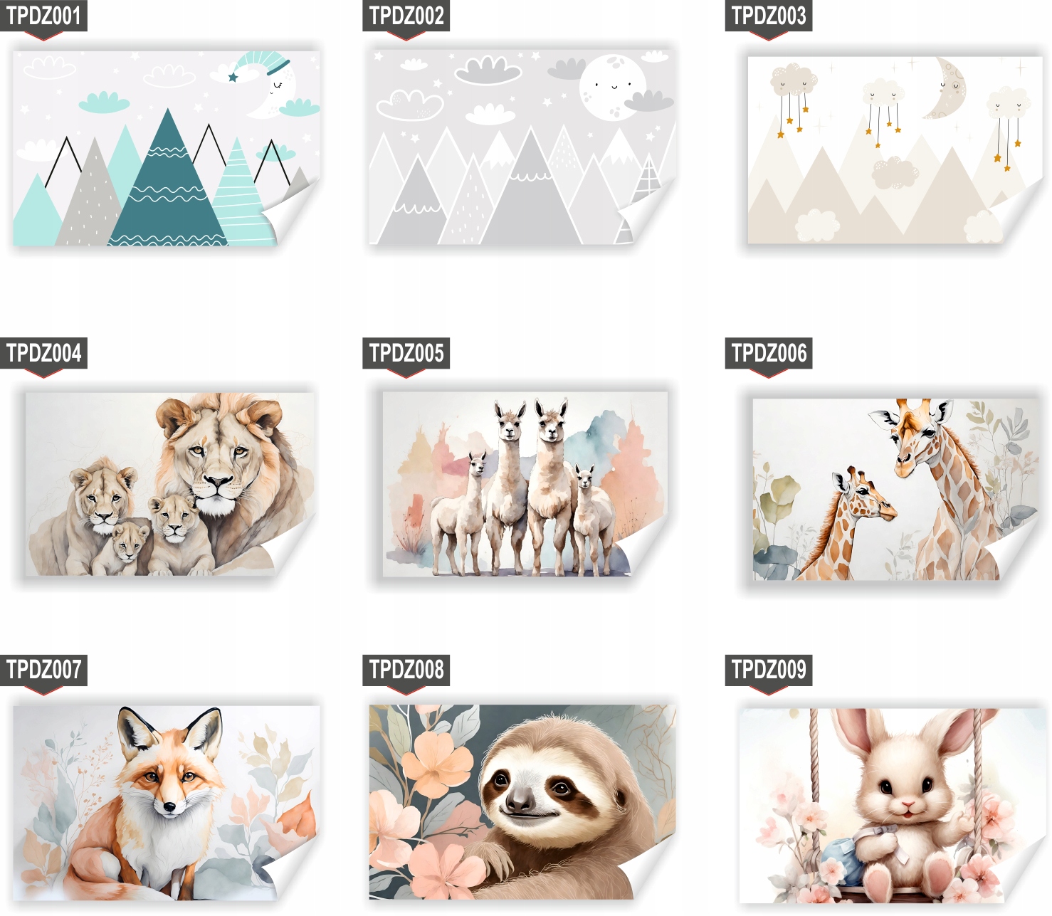 Fototapeta PREMIUM STRUKTURA ZMYWALANA dla dzieci zwierzęta afrykańskie