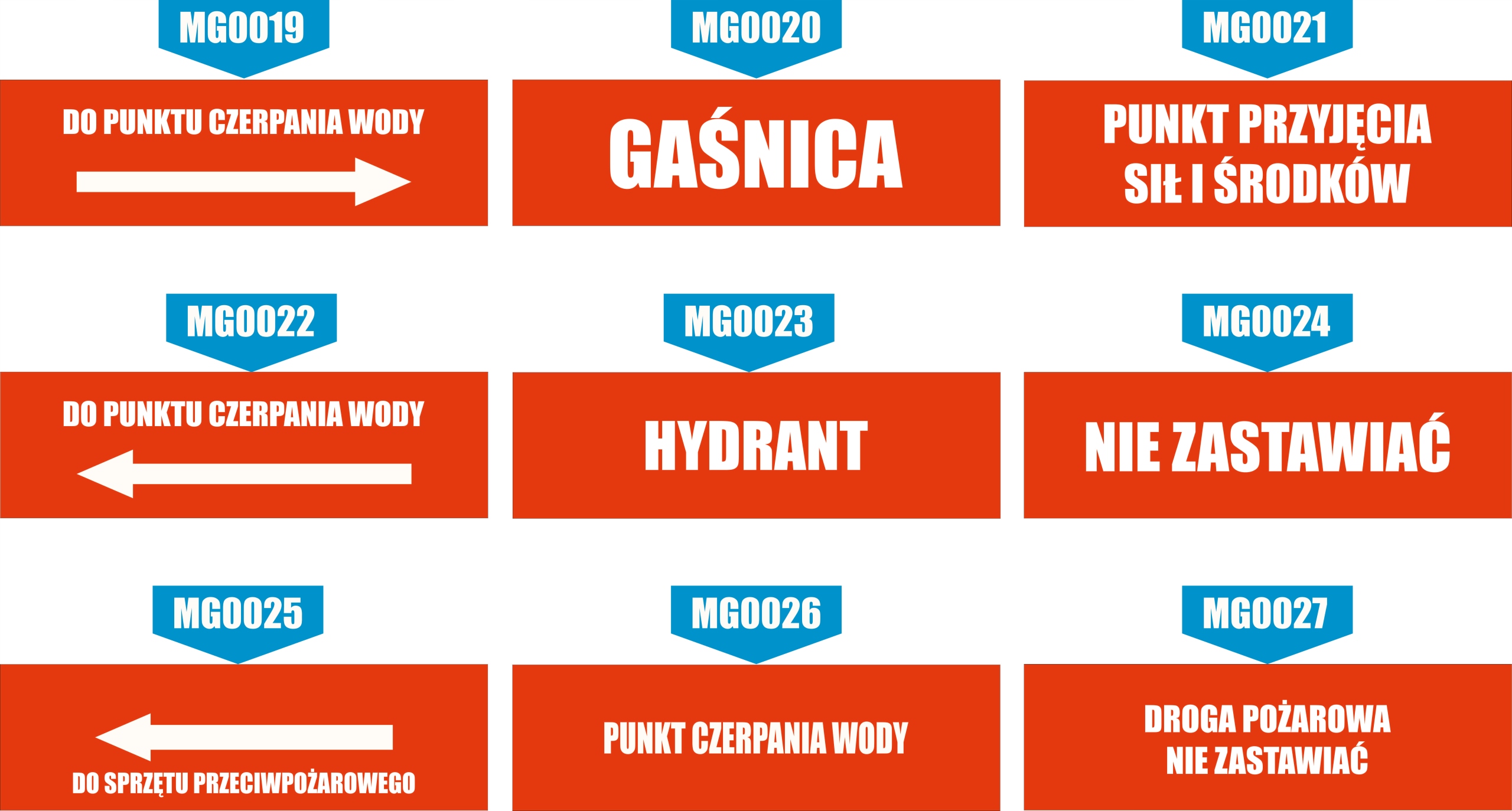 Tabliczka Hydrant grawer piktogram 20x6 cm duży wybór