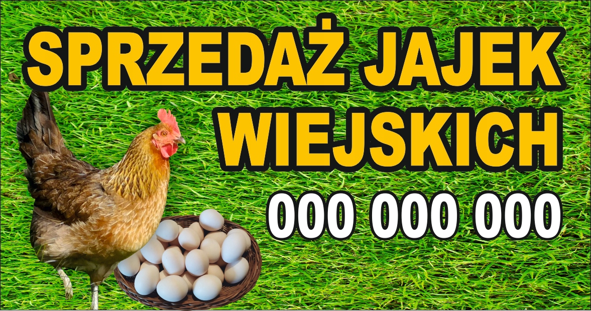 BANER REKLAMOWY projekt 200x100 cm SKLEP SPOŻYWCZY