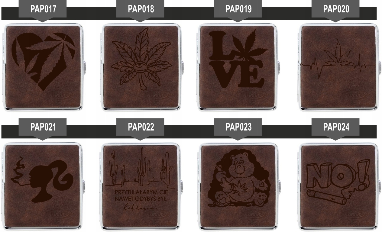 Papierośnica zamszowa GRAWEROWANA PREZENT dla niej