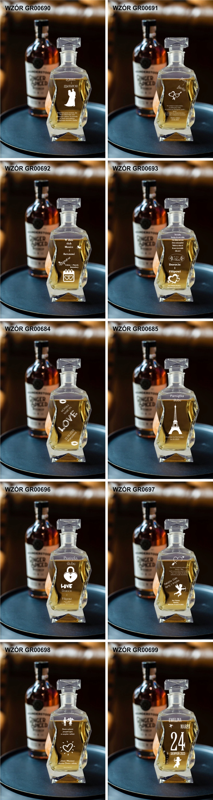 KARAFKA PREZENT Z IMIENIEM prezent na URODZINY