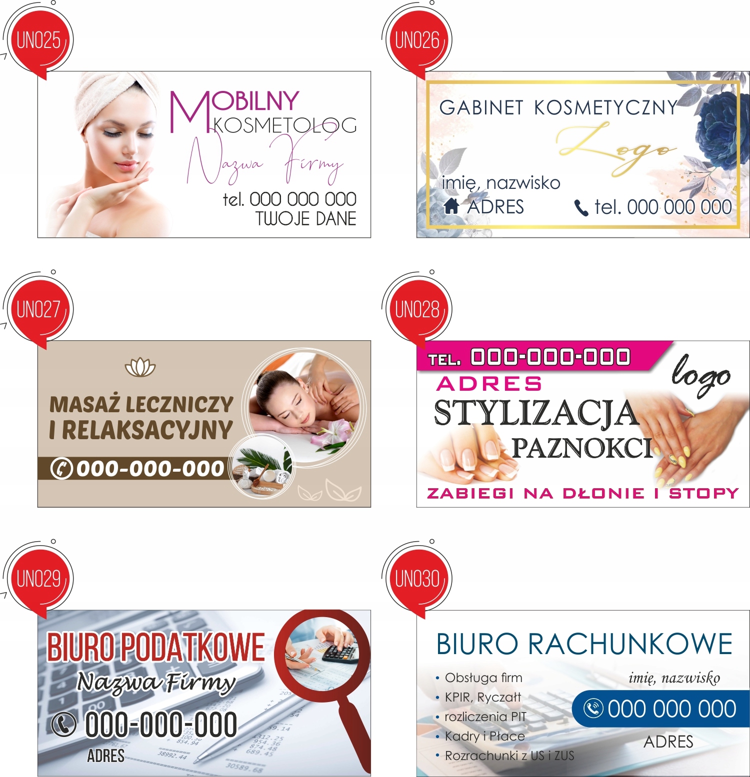 Reklama Naklejka na samochód SALON DAMSKO - MĘSKI