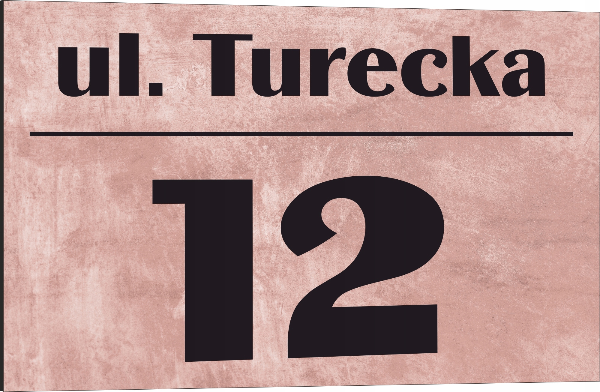 Tabliczka adresowa Numer domu Tablica adres posesji Metal ALUMINIUM 30x20cm