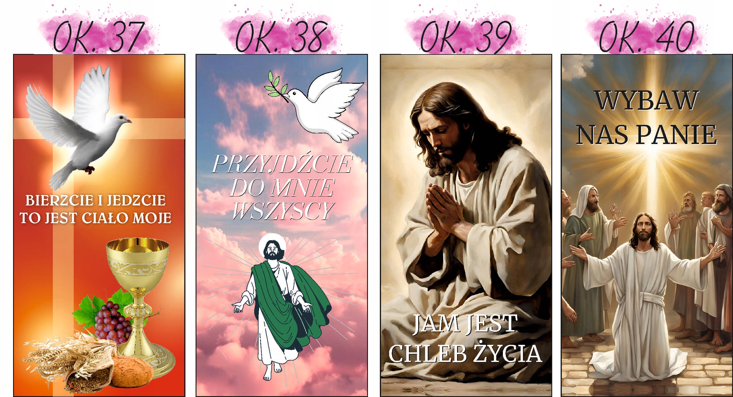 Baner religijny 200x100 cm Dekoracja boże ciało ty jesteś chlebem życia