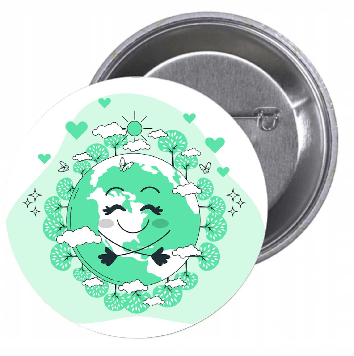 Przypinki buttony HIT EKOLOGIA z grafiką