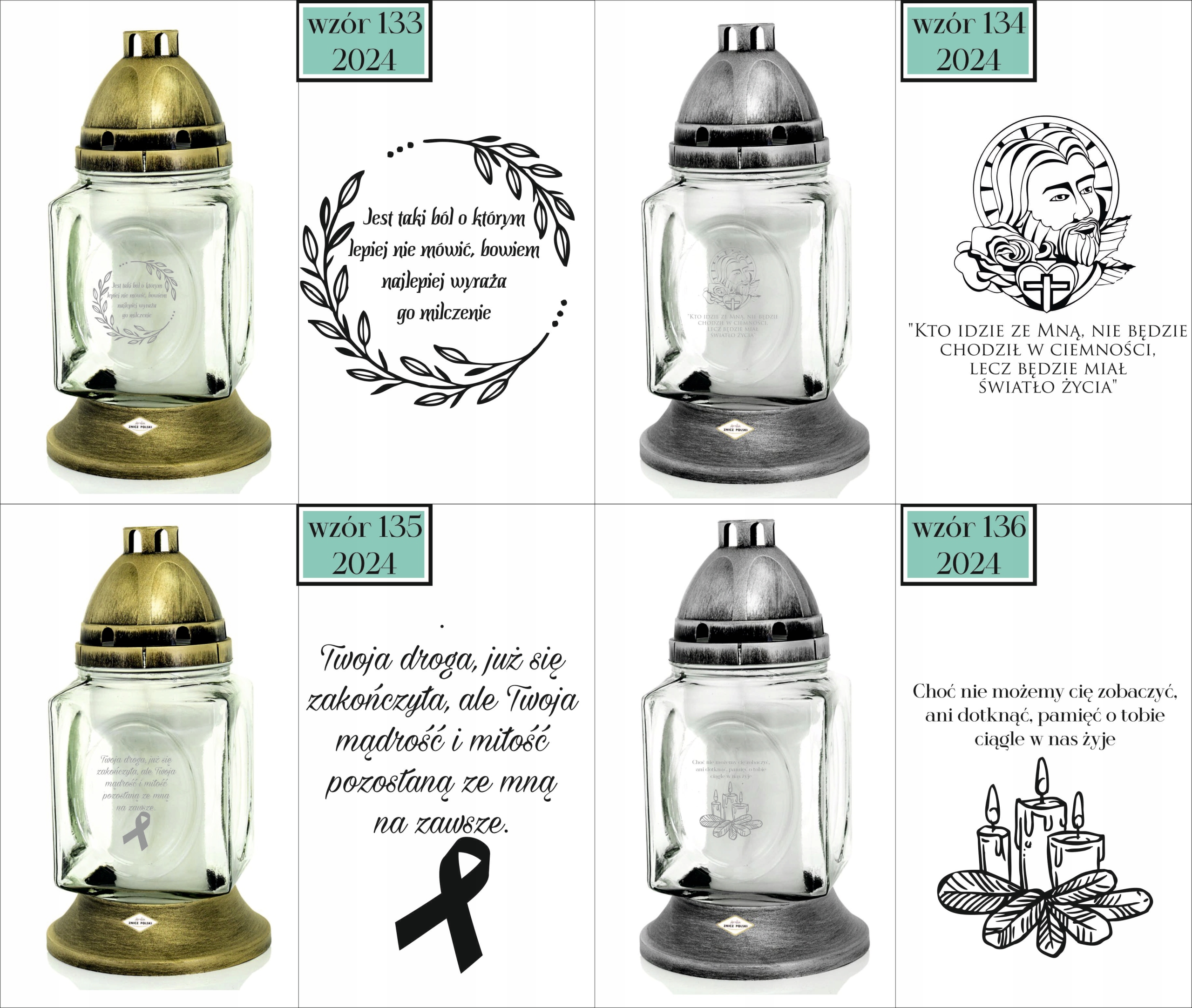 ZNICZ szklany GRAWER KAPLICZKA personalizowany TWÓJ NAPIS dla babci dziadka