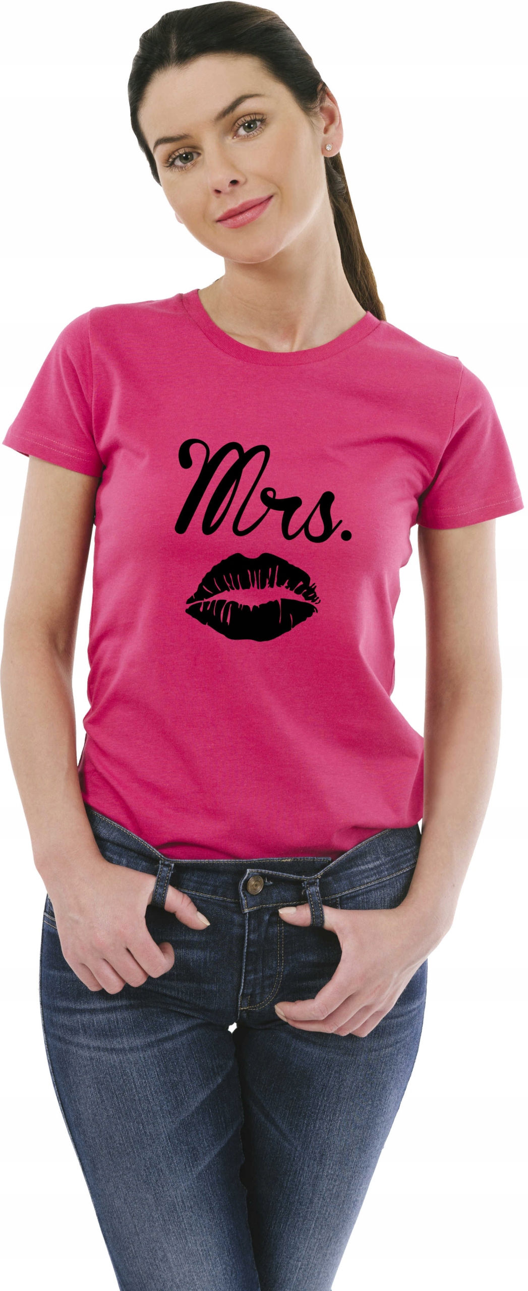 Koszulka z nadrukiem PREZENT dla dziewczyny usta