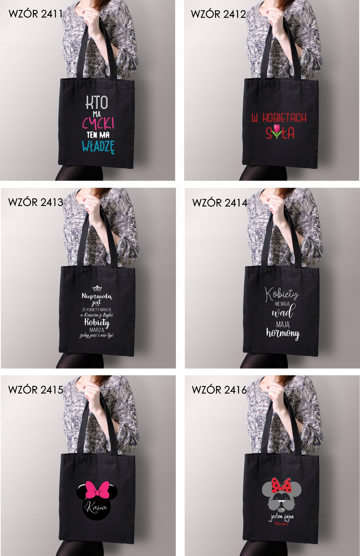 Eko Torba z nadrukiem JA SIĘ NIE OBRAŻAM