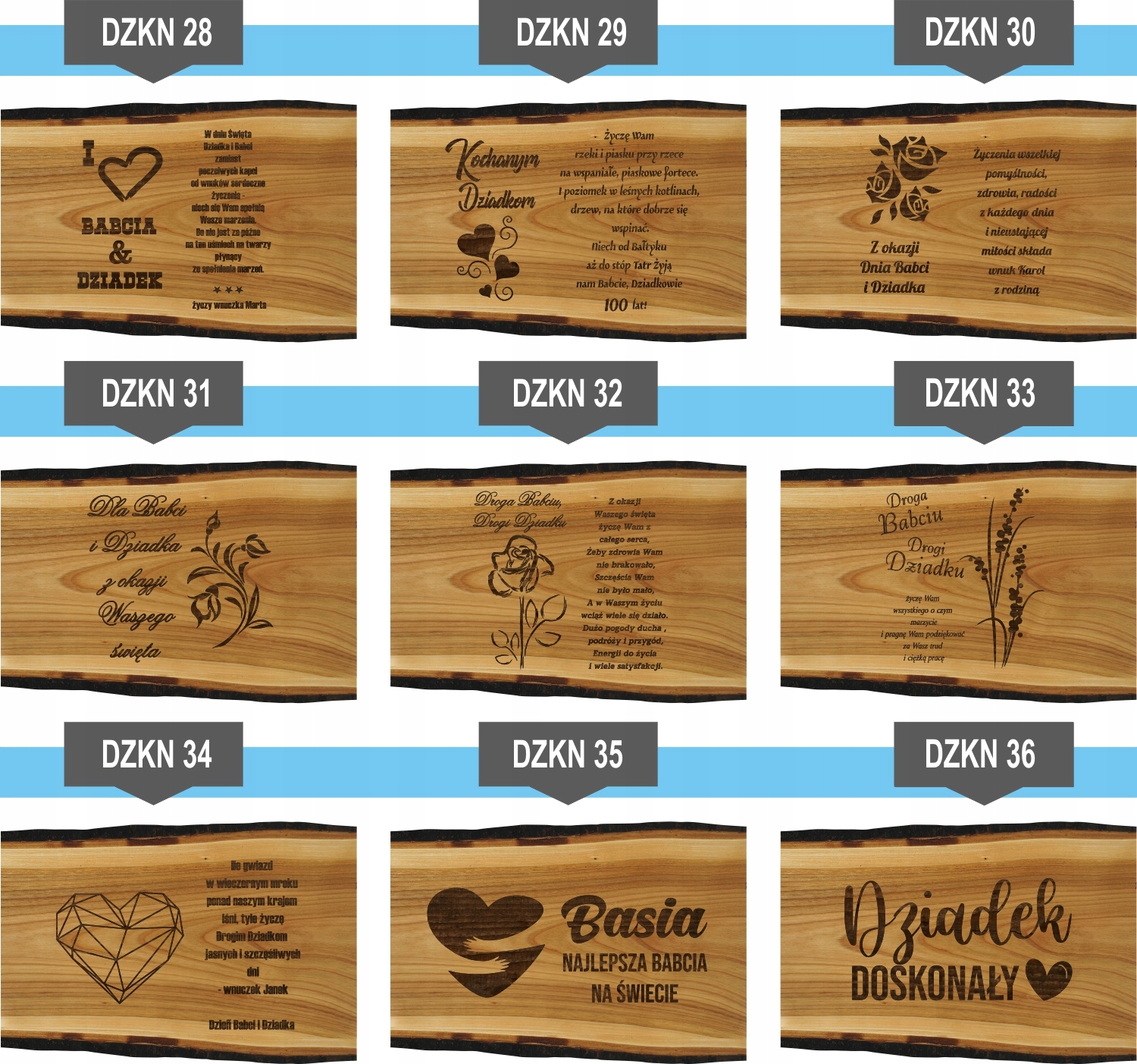Deska grawer dla DZIADKA DZIADZI z imieniem GIFT