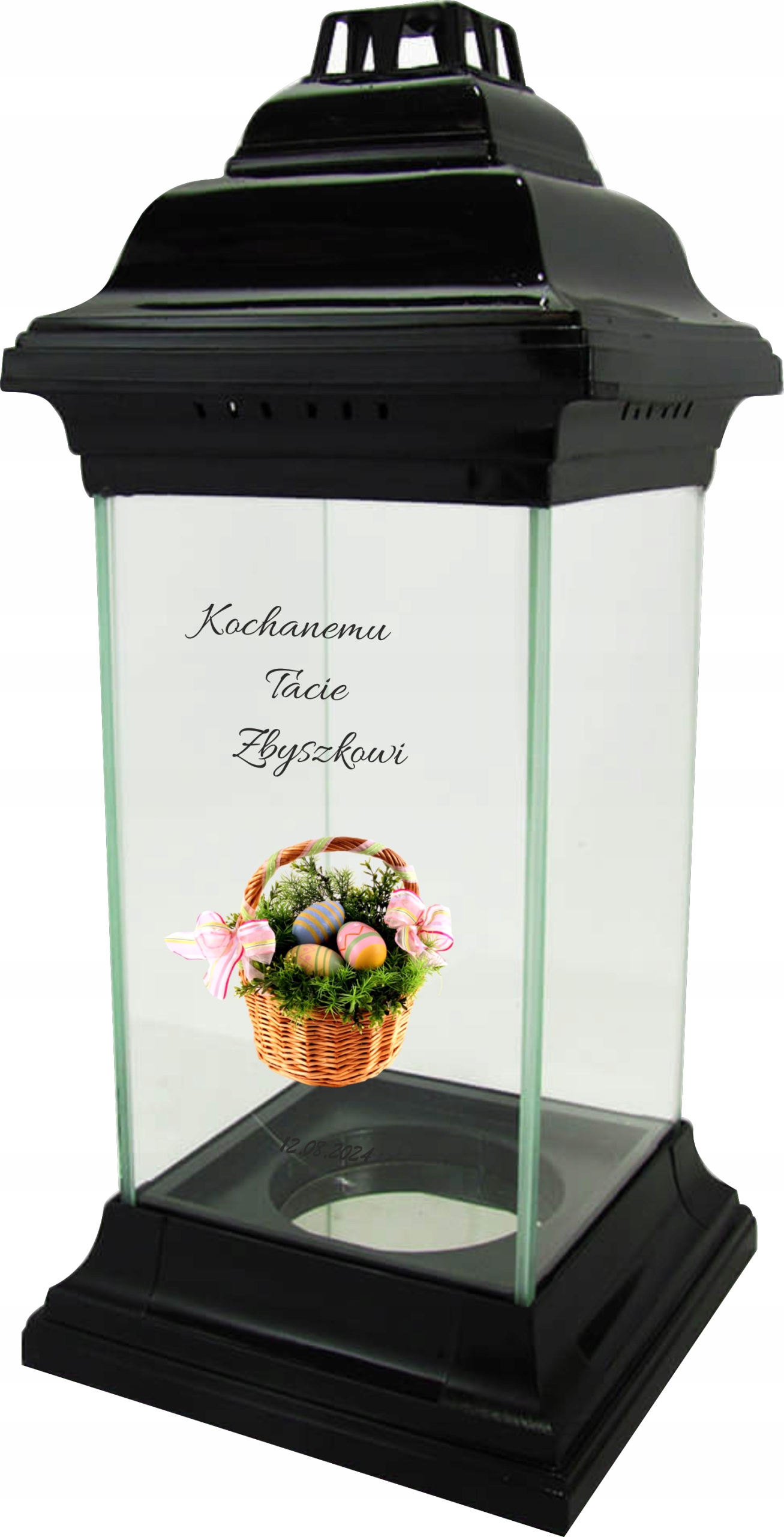 ZNICZ LAMPION WIELKANOCNY z grawerem UV dla TATY