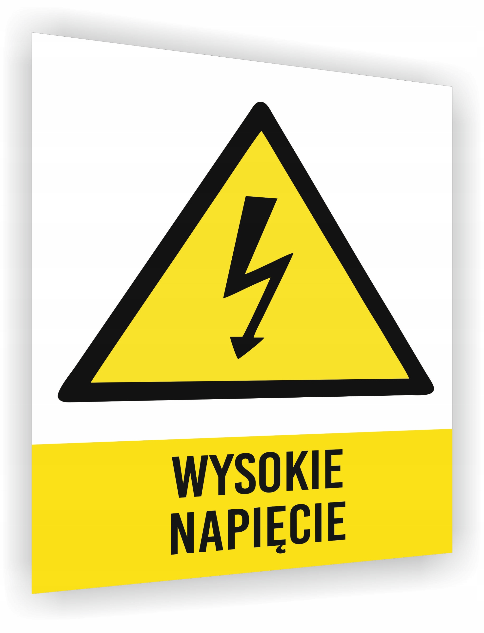 Tablica informacyjna Wysokie Napięcie nadruk 20x15 cm duży wybór