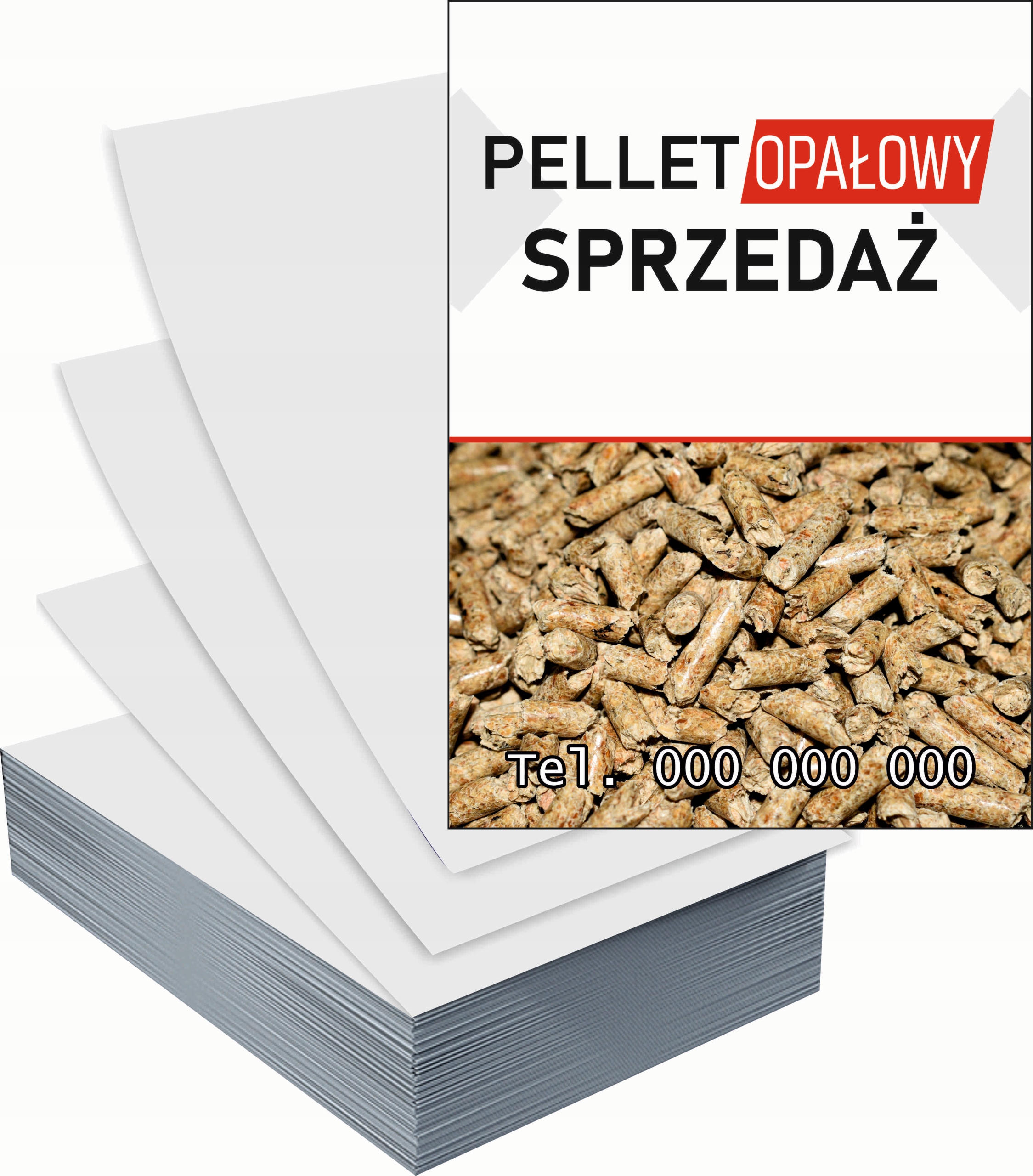 Ulotki A6 reklamowe firmowe 1000 szt różne wzory PELLET NA SPRZEDAŻ