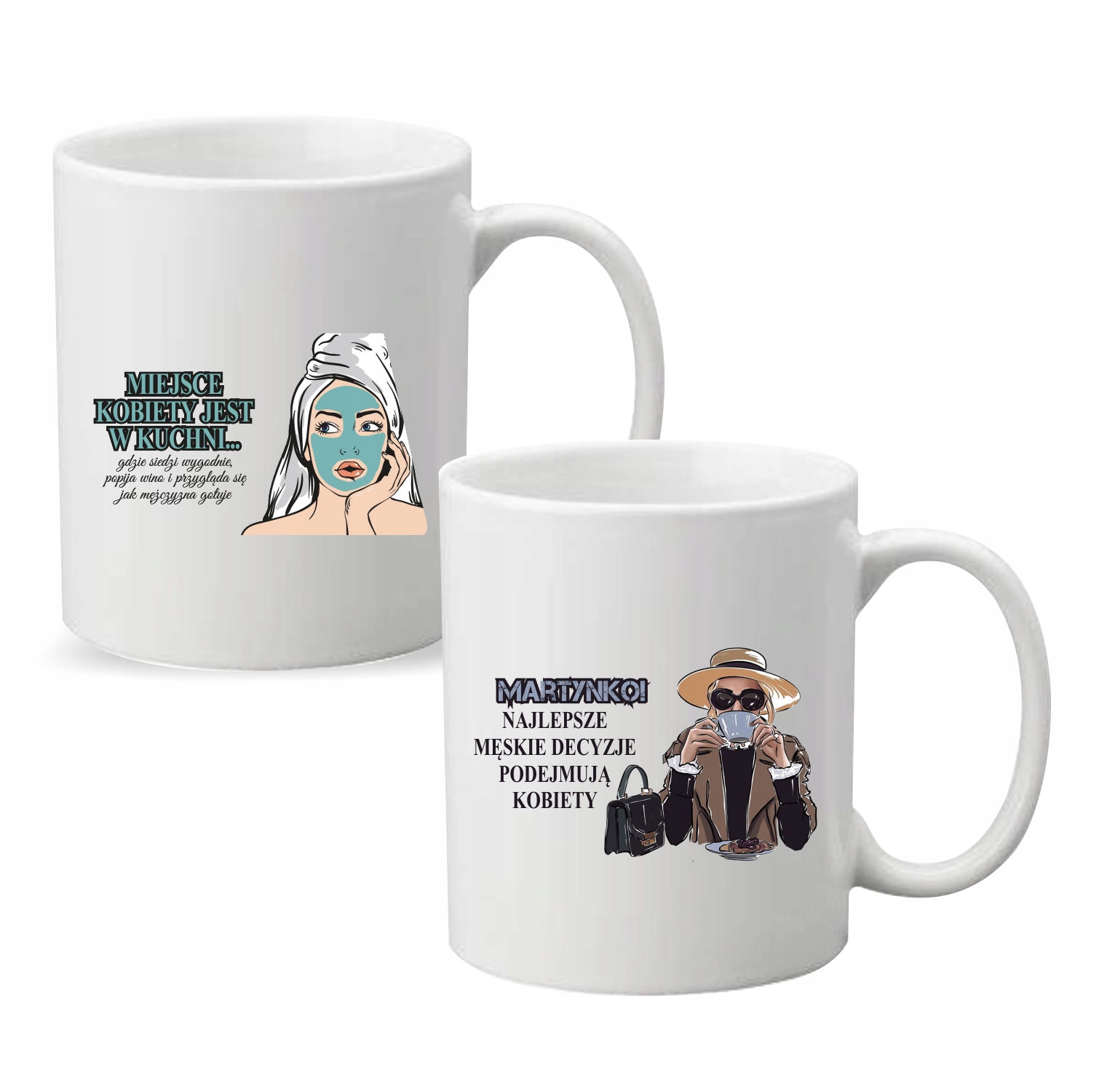 Kubek z nadrukiem MIEJSCE KOBIETY JEST W KUCHNI
