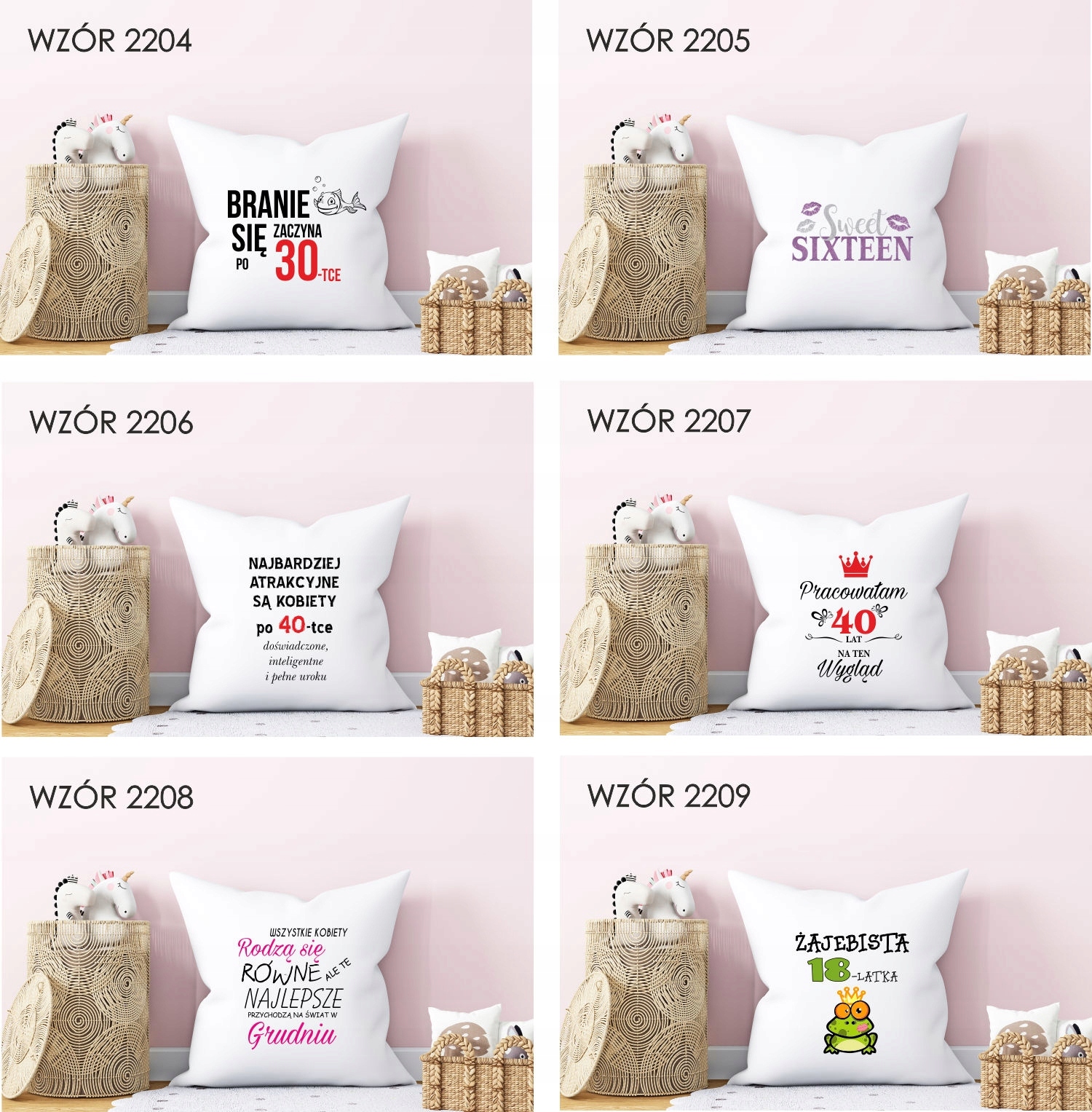 FOTO Poduszka Prezent na urodziny 20 30 40 50 60