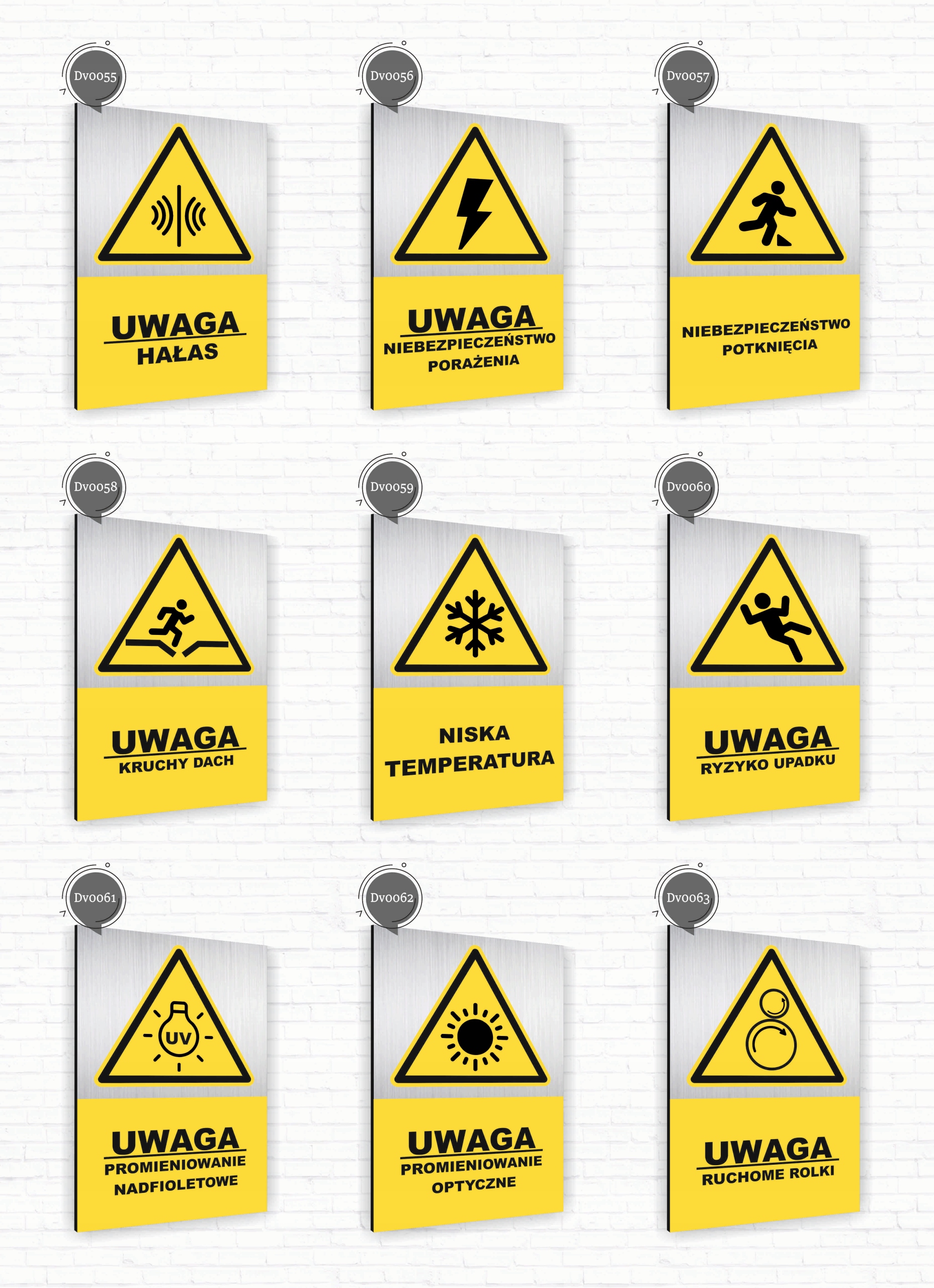 Tabliczka znak informacyjny 30x20 NIE URUCHAMIAĆ Nierdzewna SREBRNA