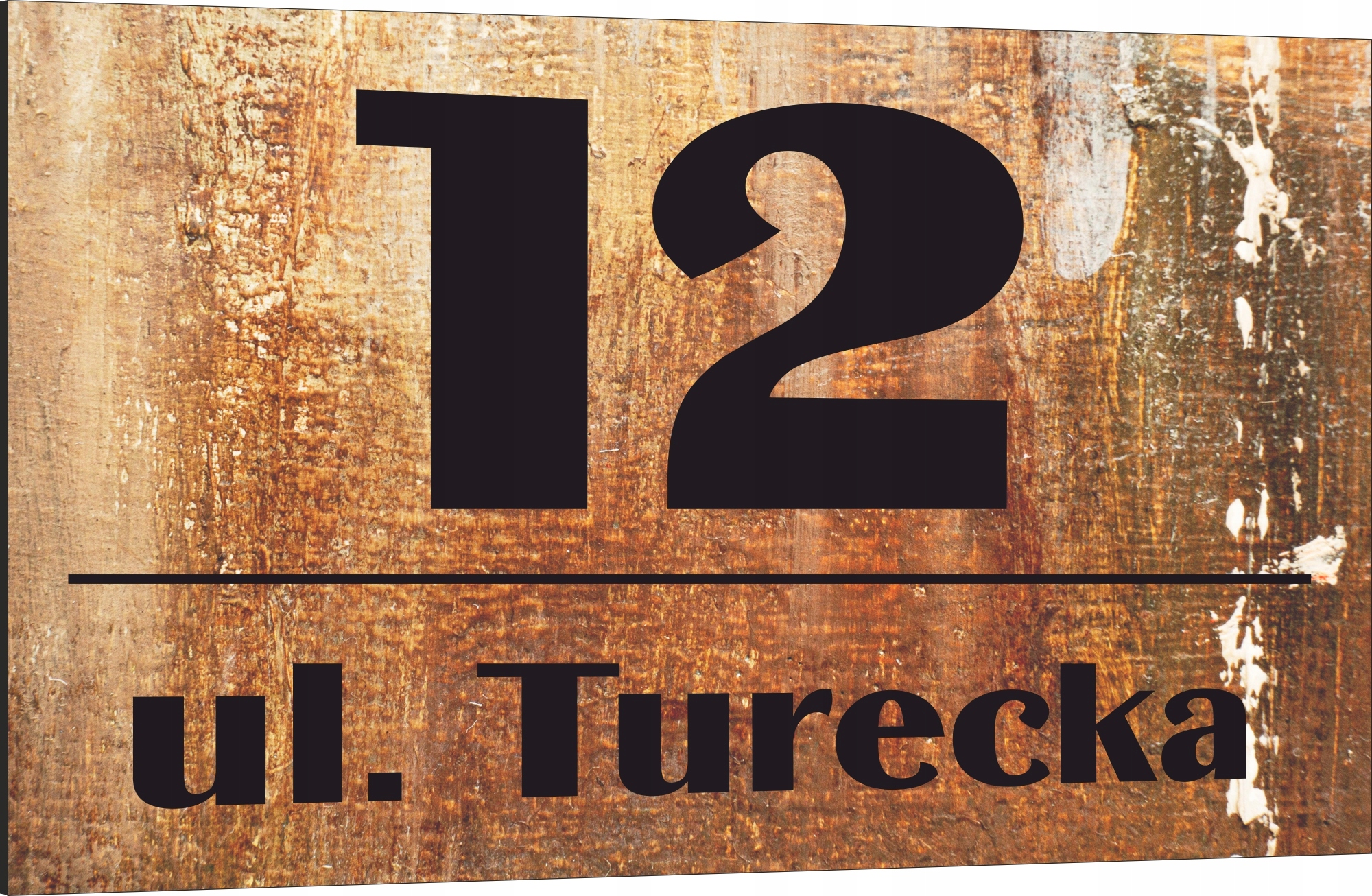 Tabliczka adresowa Numer domu Tablica adres posesji Metal ALUMINIUM 30x20