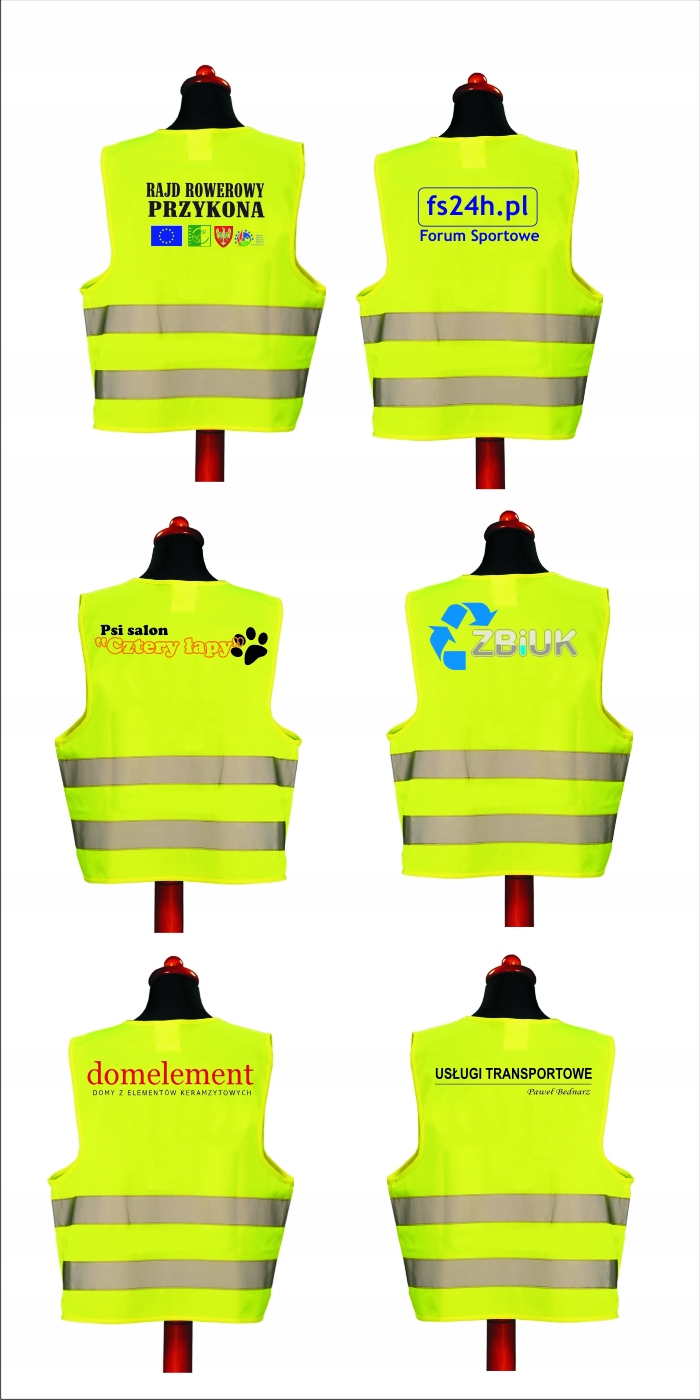 KAMIZELKA ODBLASKOWA z napisem STRAŻ POLICJA inne