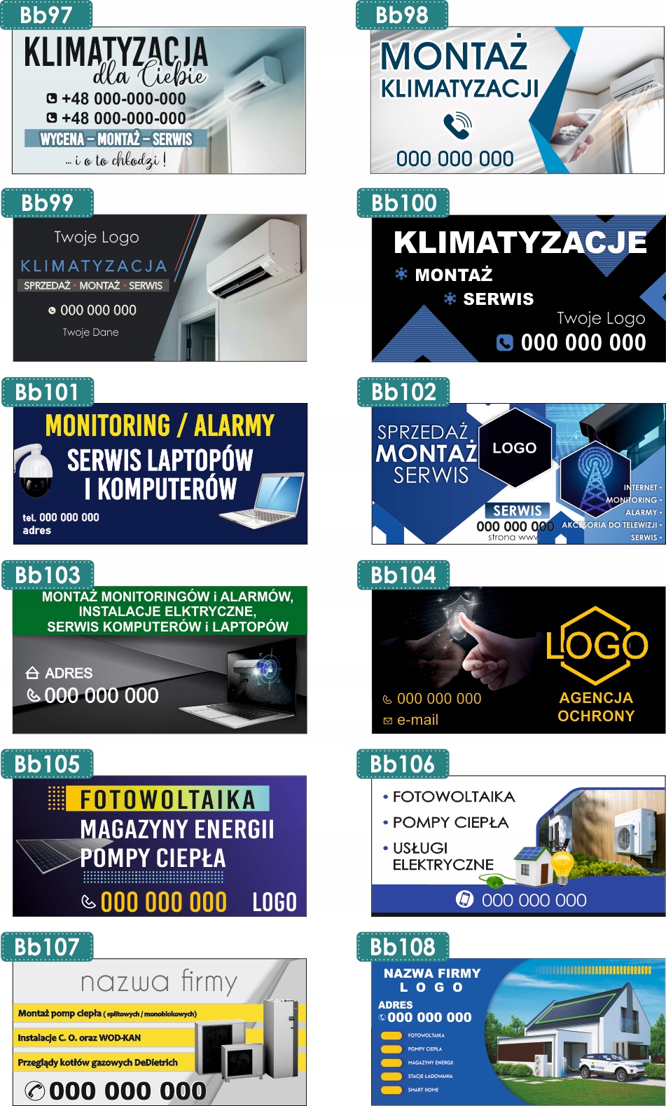 BANER reklamowy plandeka 200x100cm Wyróżnij się Twoja reklama LOGO telefon