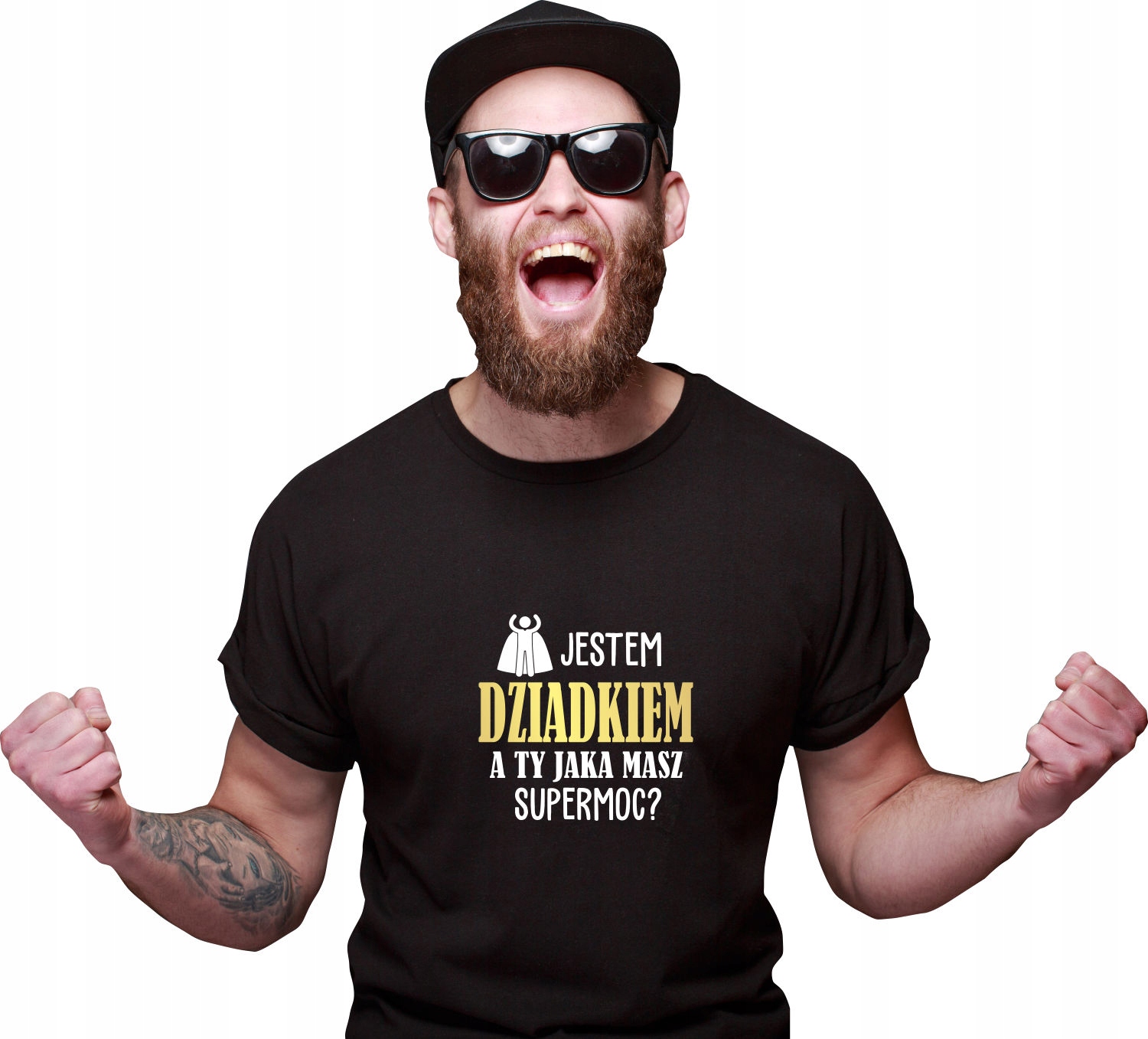 Koszulka z nadrukiem dla dziadka JESTEM DZIADKIEM