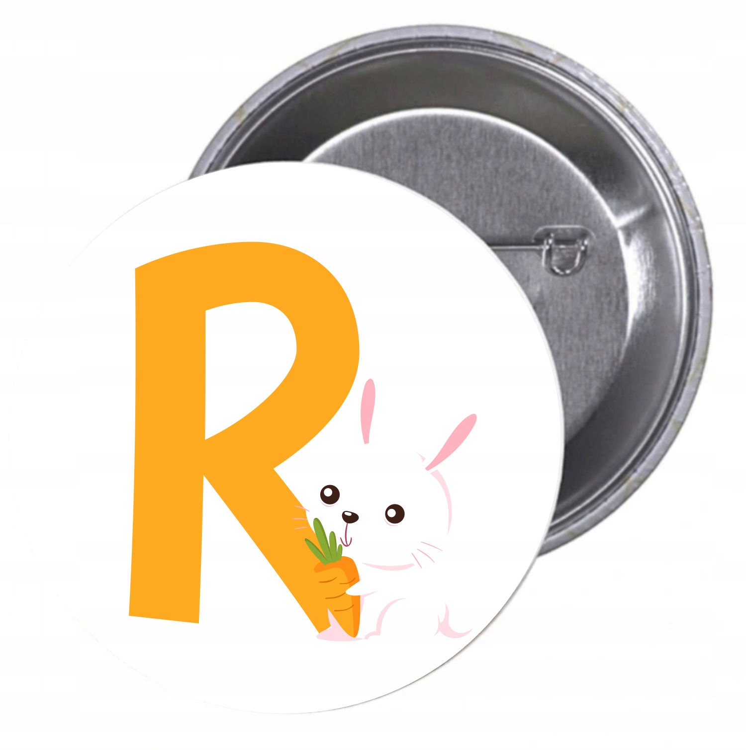 Przypinki buttony LITERKI DLA DZIECI - R