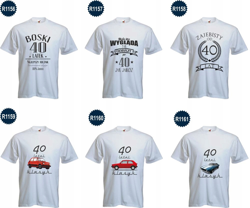 Koszulka urodzinowa KLASYK prezent auto TANIO! HIT