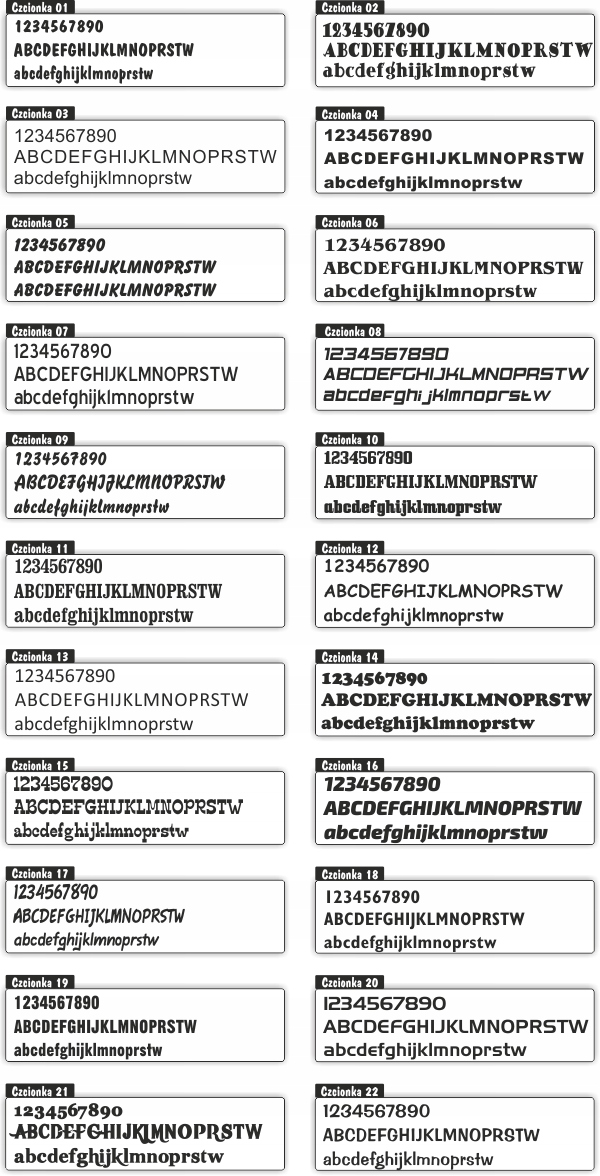SAMOPRZYLEPNE litery cyfry napisy NAKLEJKI 5 cm