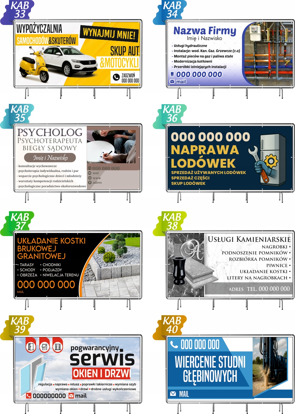 200x100 cm - Baner reklamowy oczkowany Piekarnia, cukiernia