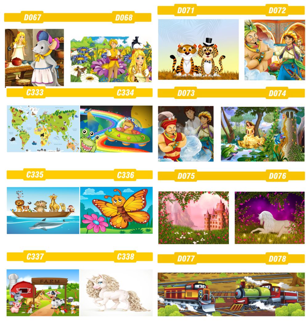 FOTOTAPETA dla dzieci zoo safari żyrafa słoń misiu