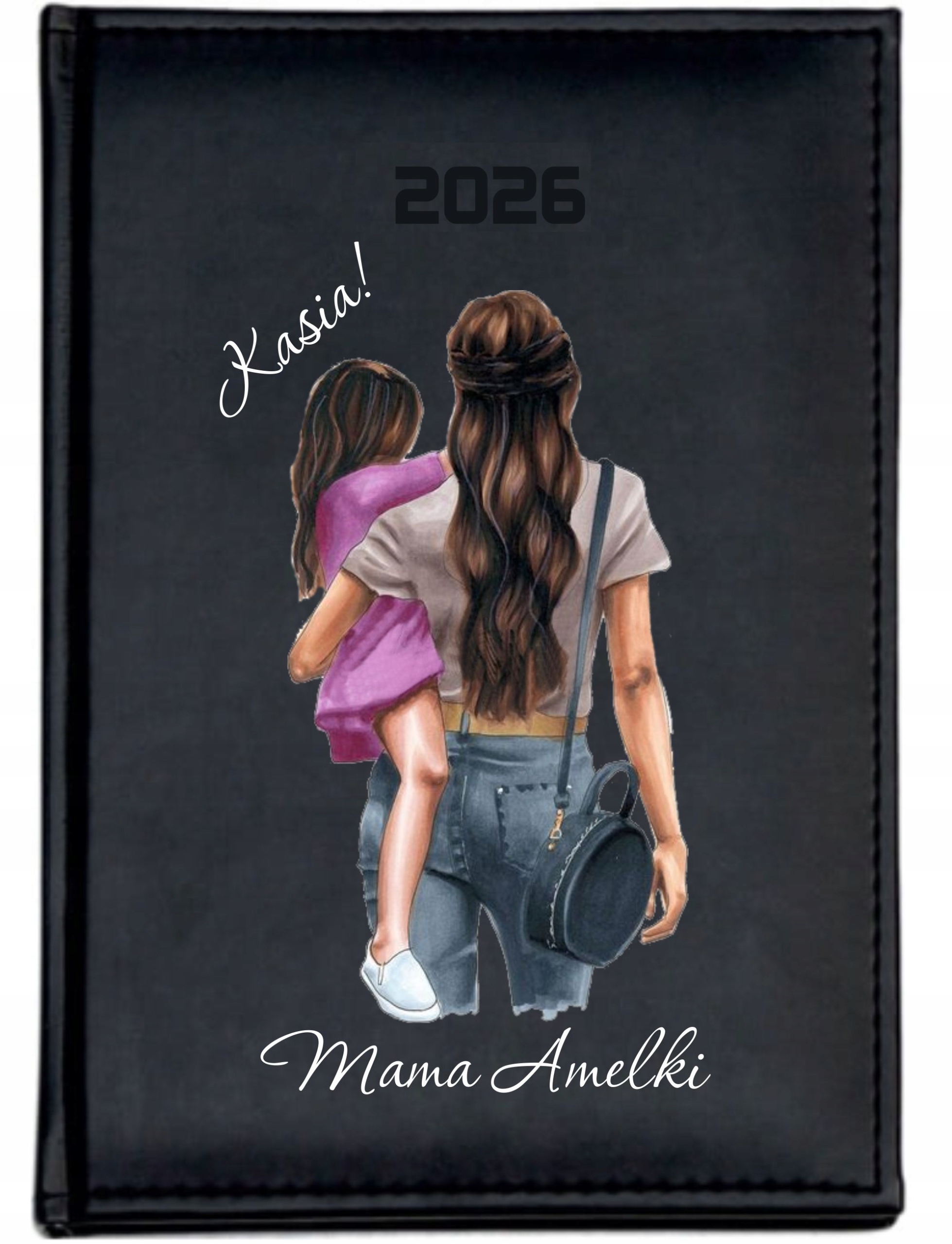 KALENDARZ A4 2026 DZIENNY terminarz nadruk PREZENT NA DZIEŃ MAMY