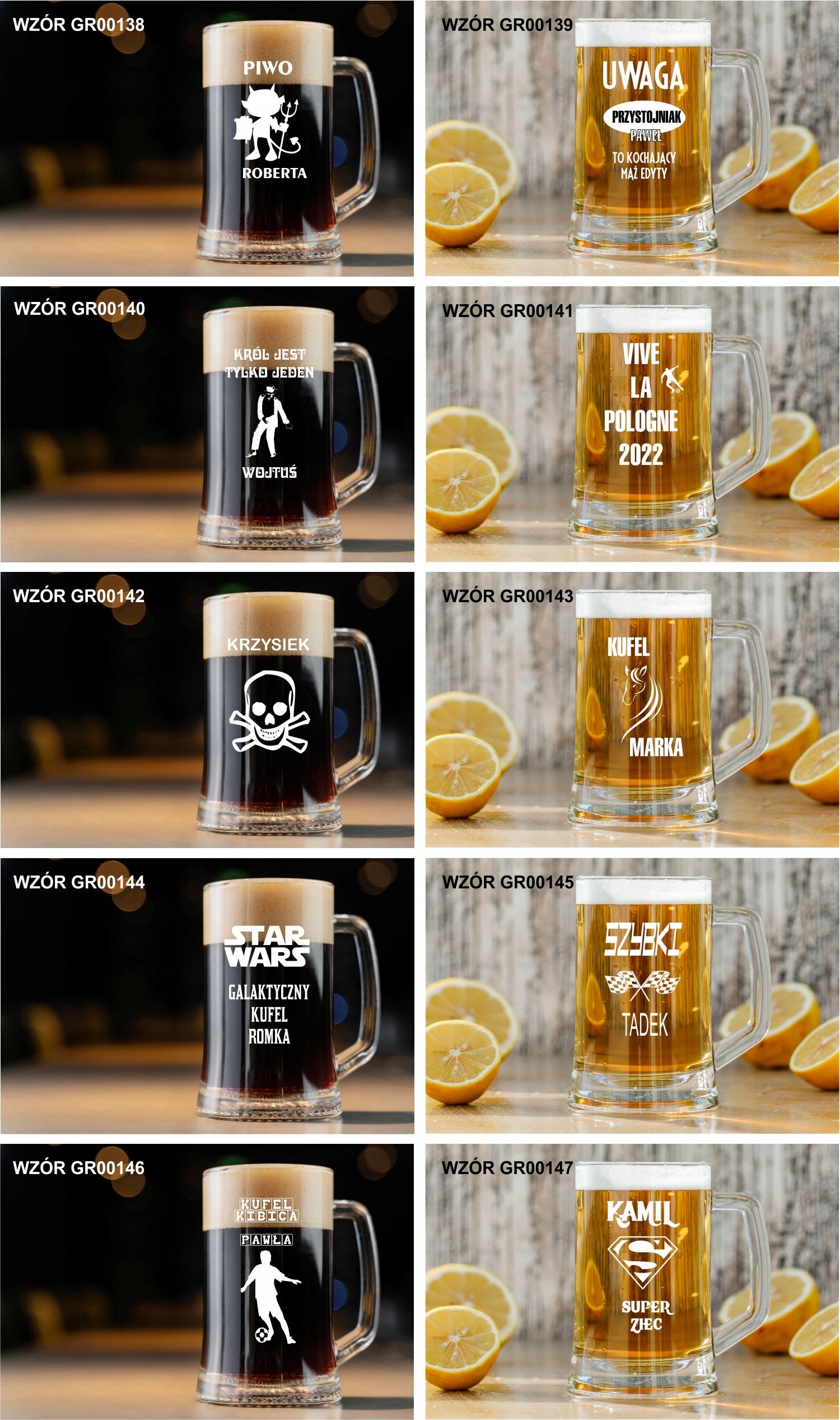 Kufel do Piwa GRAWEROWANY prezent dla DZIADKA HIT!