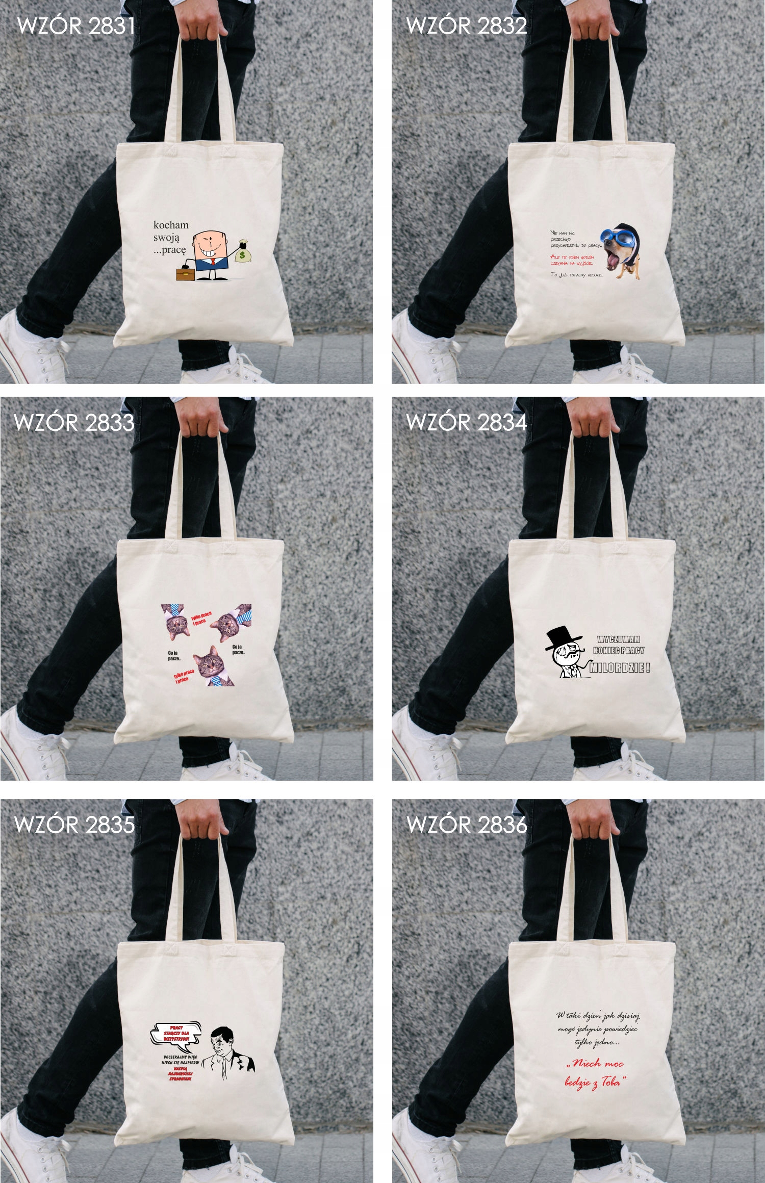 Eko Torba z nadrukiem JESTEM KOBIETA PRACUJĄCA