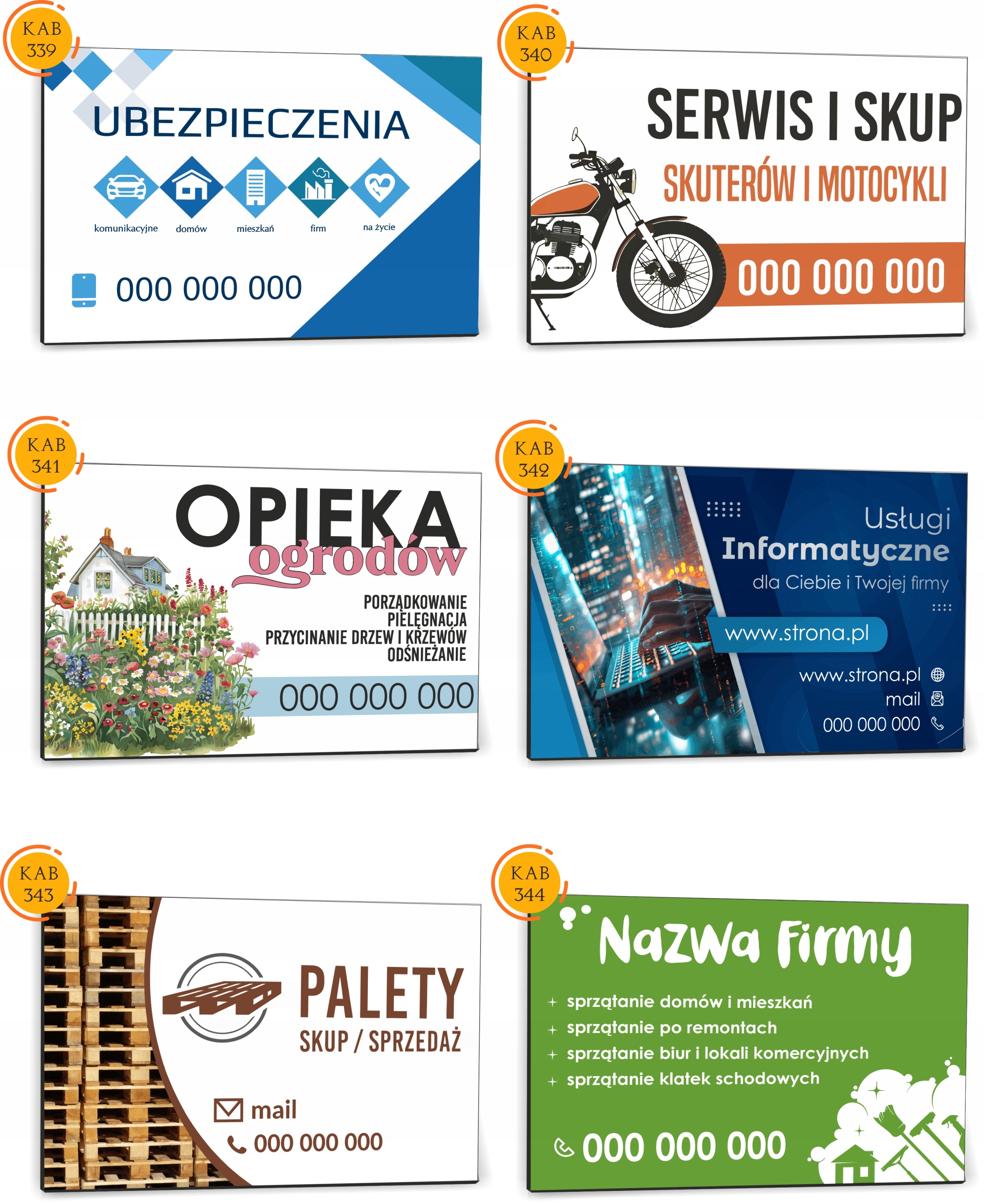 Tabliczka reklamowa szyld dibond 40x30 NADRUK udładanie kostki brukowej