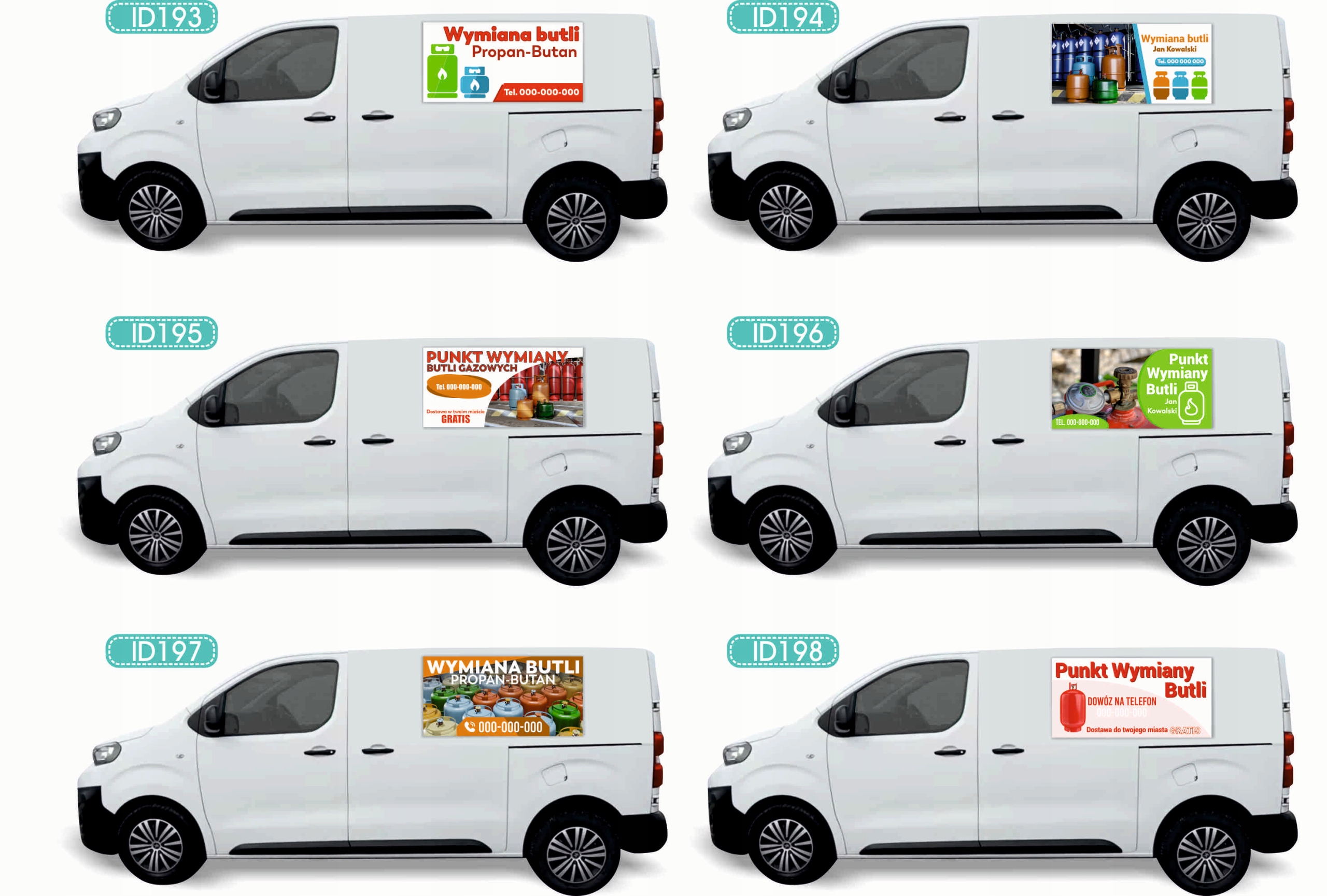 Reklama Naklejka na samochód WIELE RÓŻNYCH WZORÓW do wyboru ADWOKAT