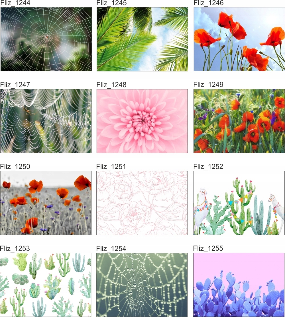 FOTOTAPETA dżungla liście malowane drzewa 200x130