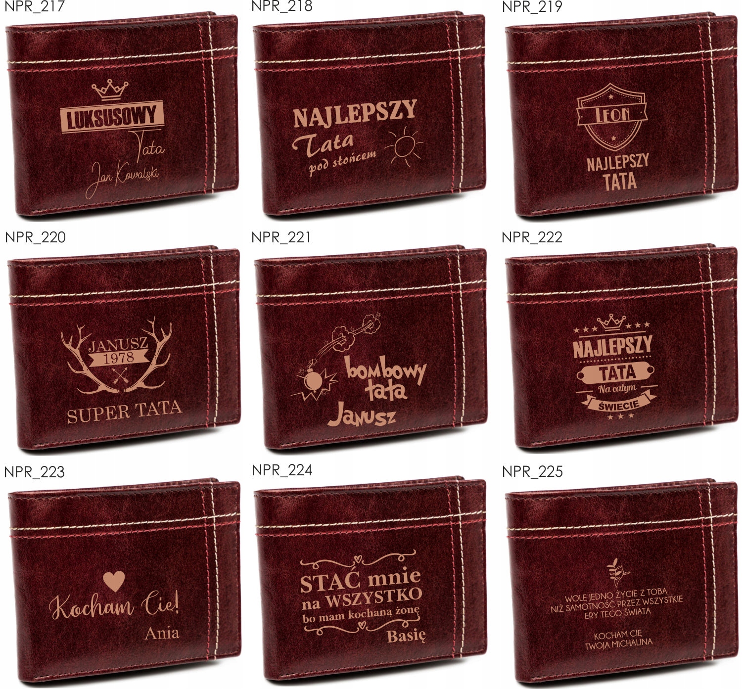 Portfel grawer ELEKTRYK fajny prezent +IMIĘ tanio