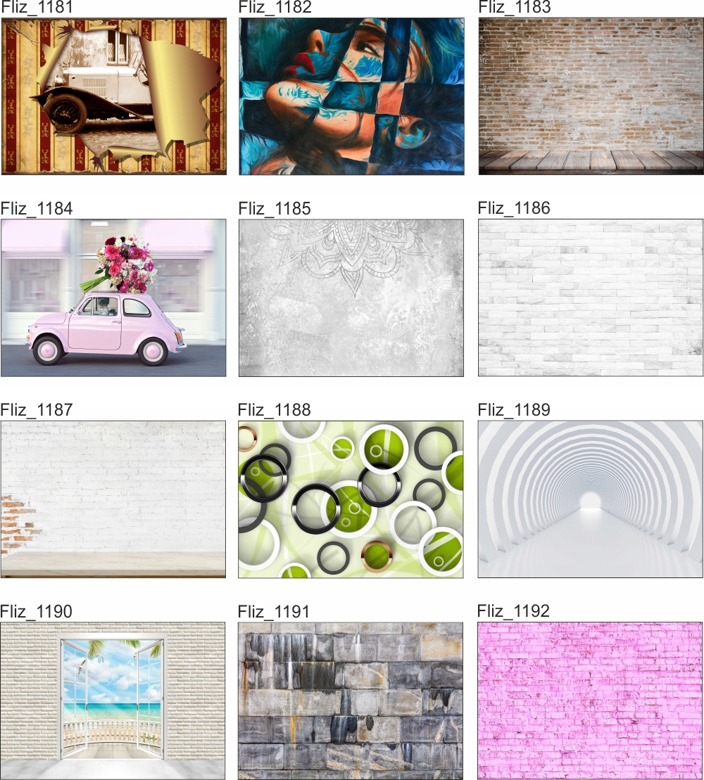 FOTOTAPETA abstrakcja cegła puzzle mur 400x280