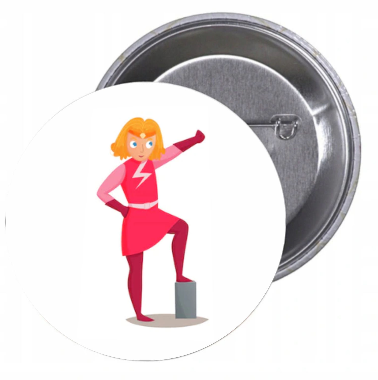 Przypinki buttony SUPER BOHATER z grafiką