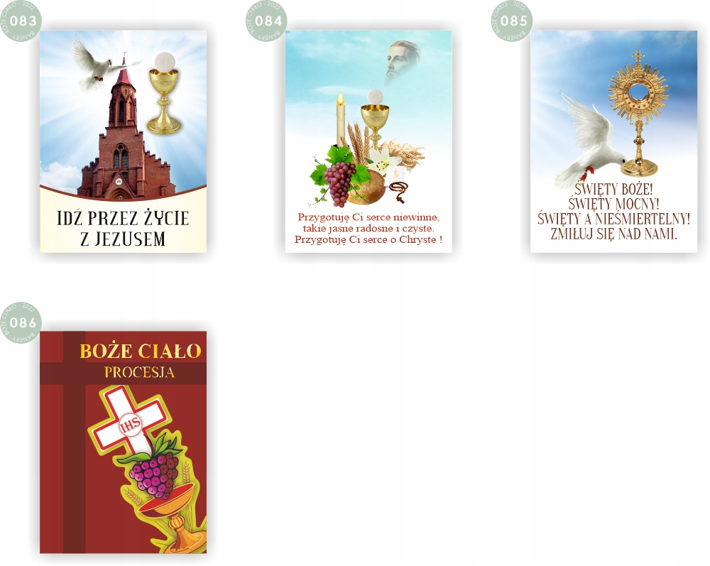 BANER NA BOŻE CIAŁO dekoracja OŁTARZA gotowy wzór