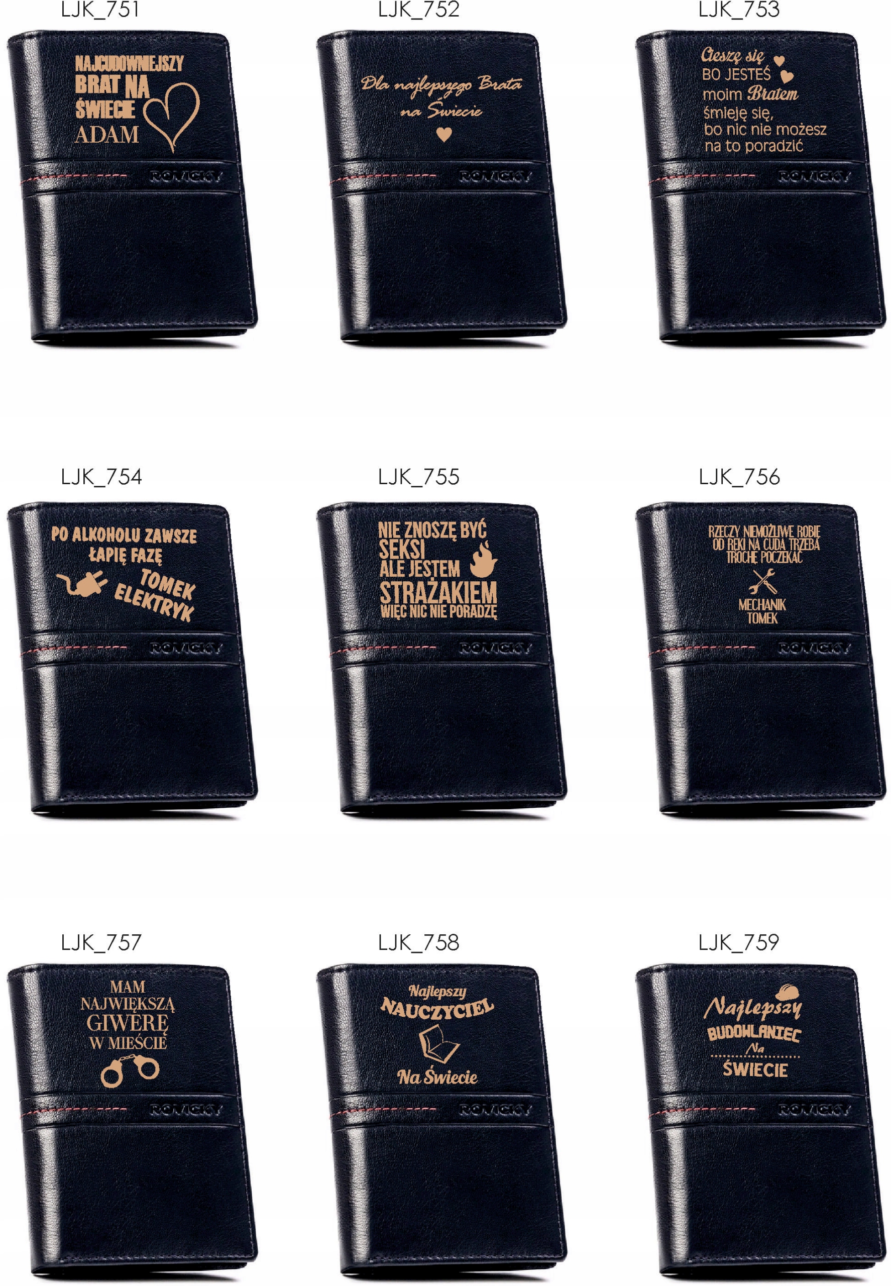 Portfel grawer dla MĘŻA na rocznicę ślubu PREZENT