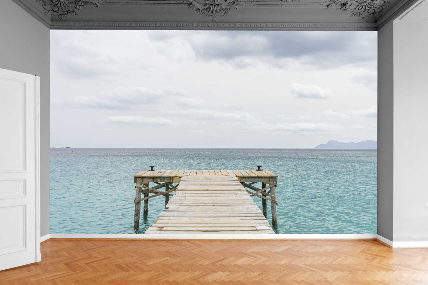 Fototapeta DREWNIANE MOLO MOST OCEANU 200x130