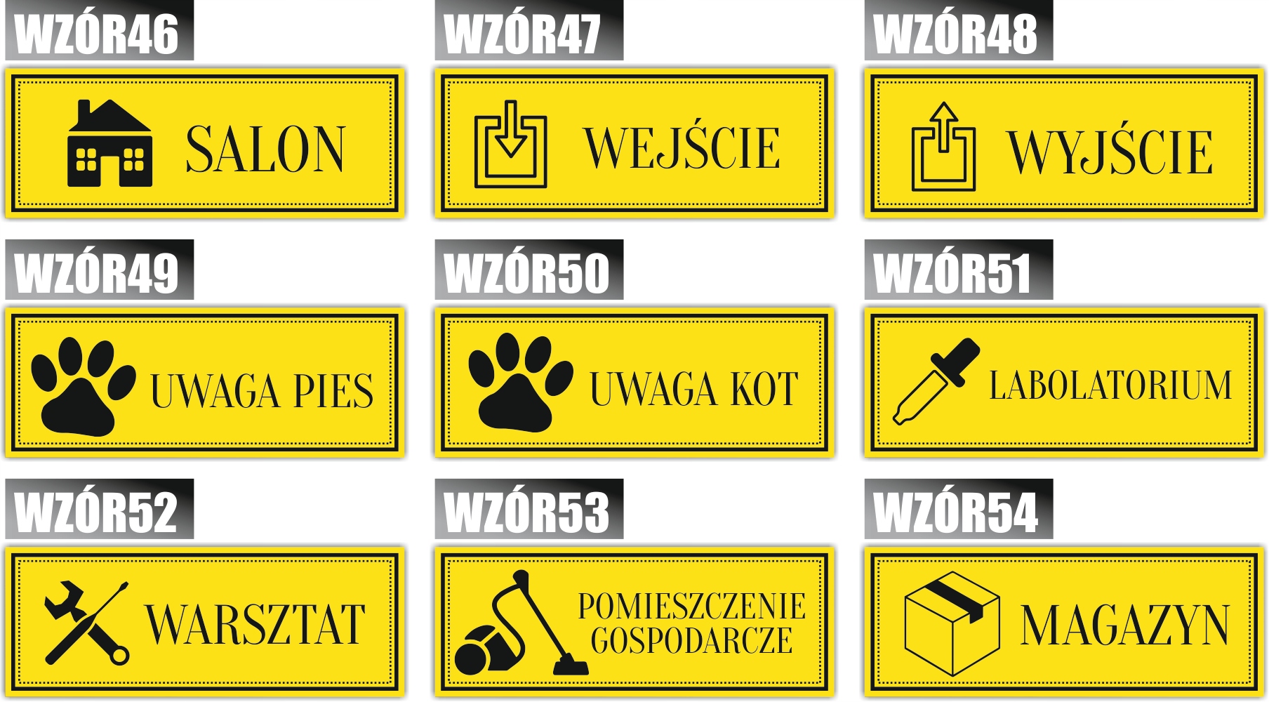 Tabliczka nierdzewana grawer SALA CHEMICZNA