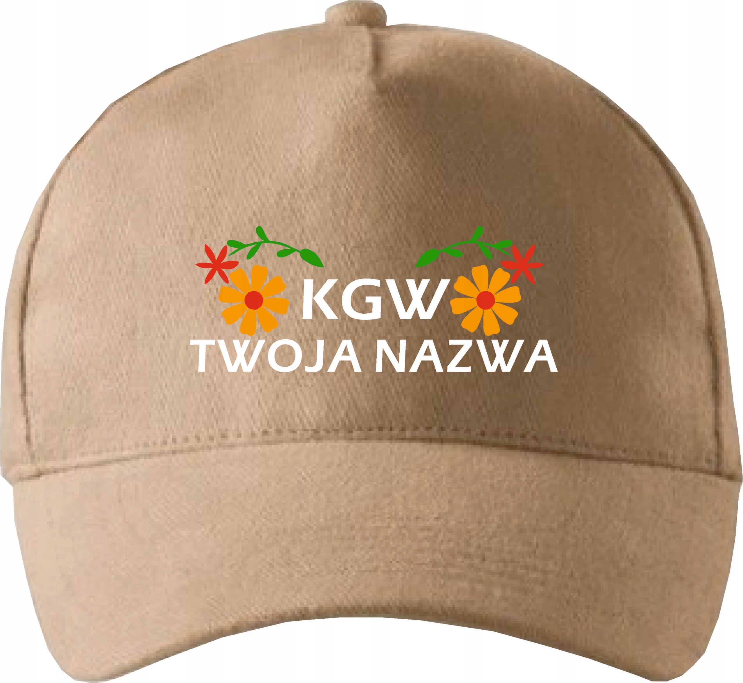 CZAPKA Z HAFTEM z daszkiem KGW koło gospodyń wiejskich + twój napis grafika