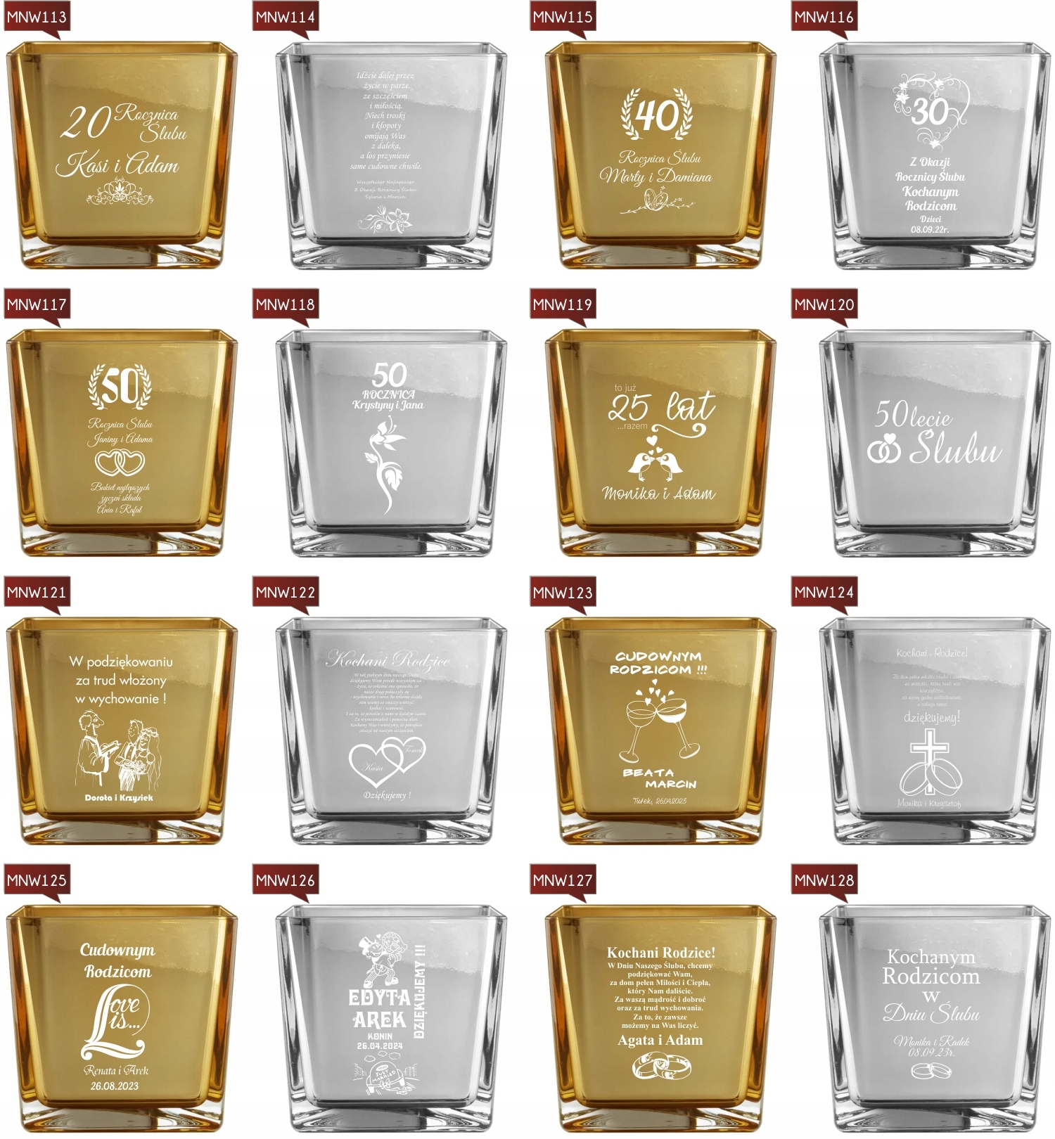 Wazon grawer prezent PAMIĄTKA CHRZTU Twój TEKST