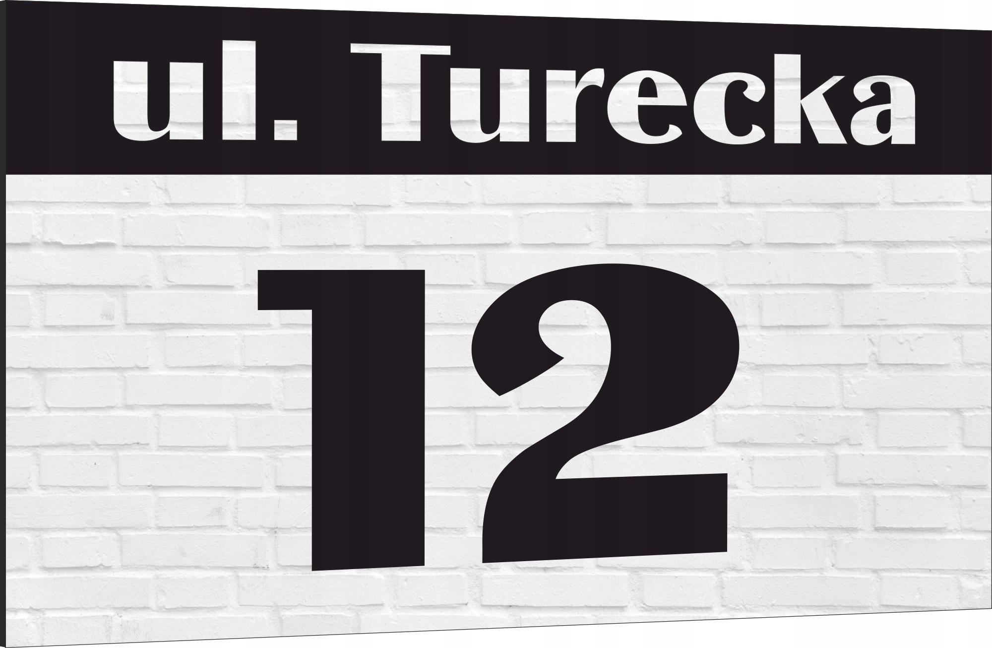 Tabliczka adresowa Numer domu Tablica adres posesji Metal ALUMINIUM 30x20cm